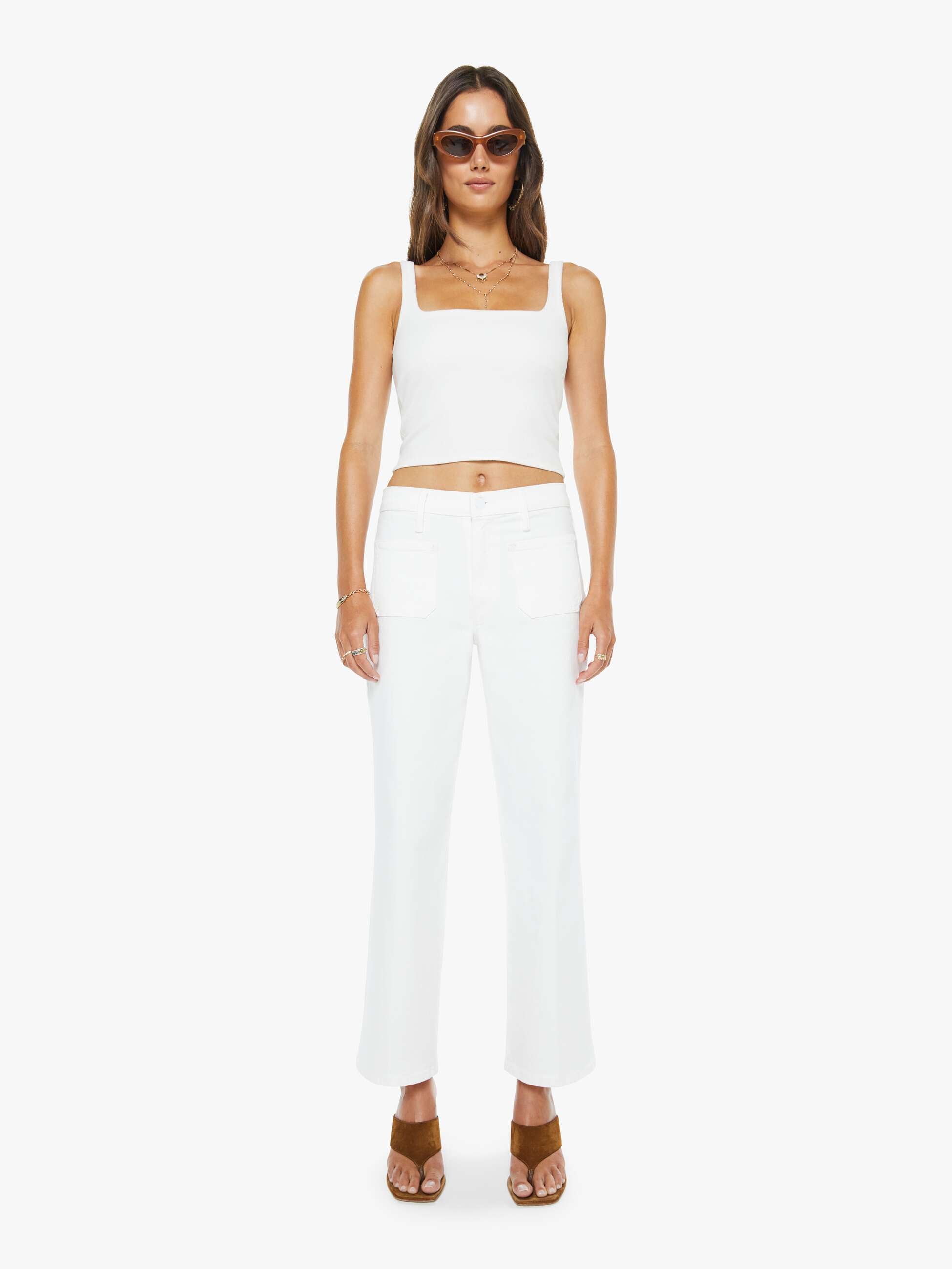 Patch Pocket Mid Rise Maven Ankle
