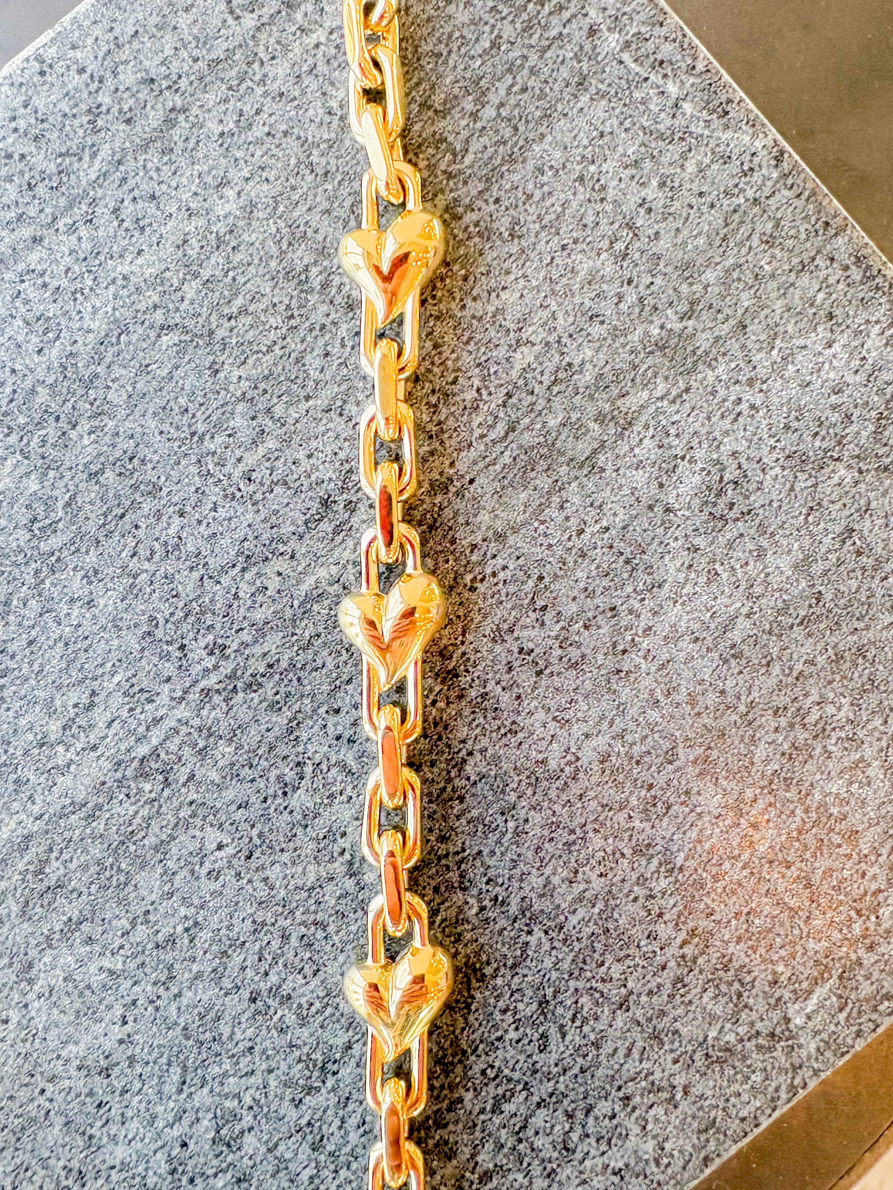 Art Heart Chain Bracelet