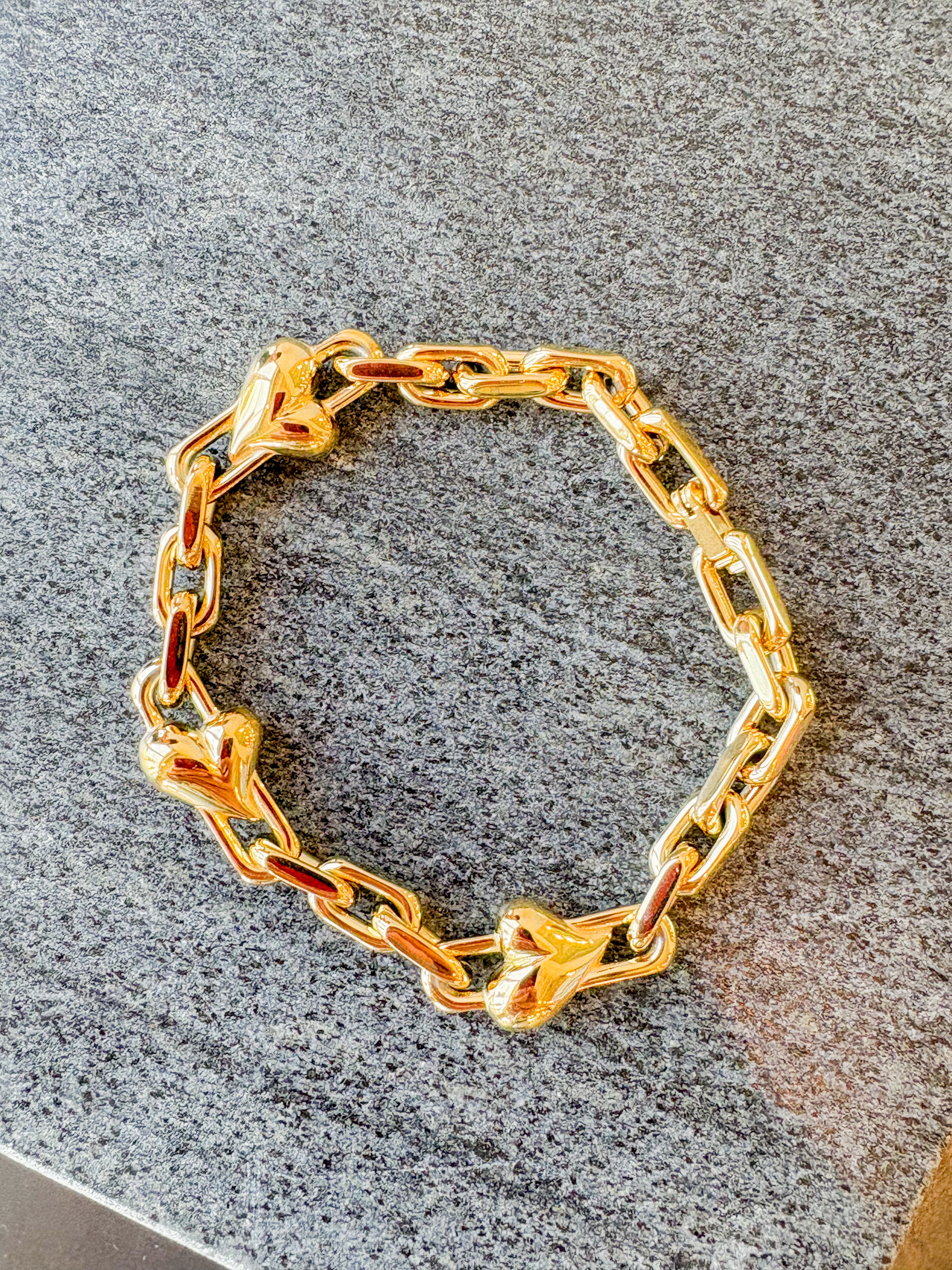 Art Heart Chain Bracelet