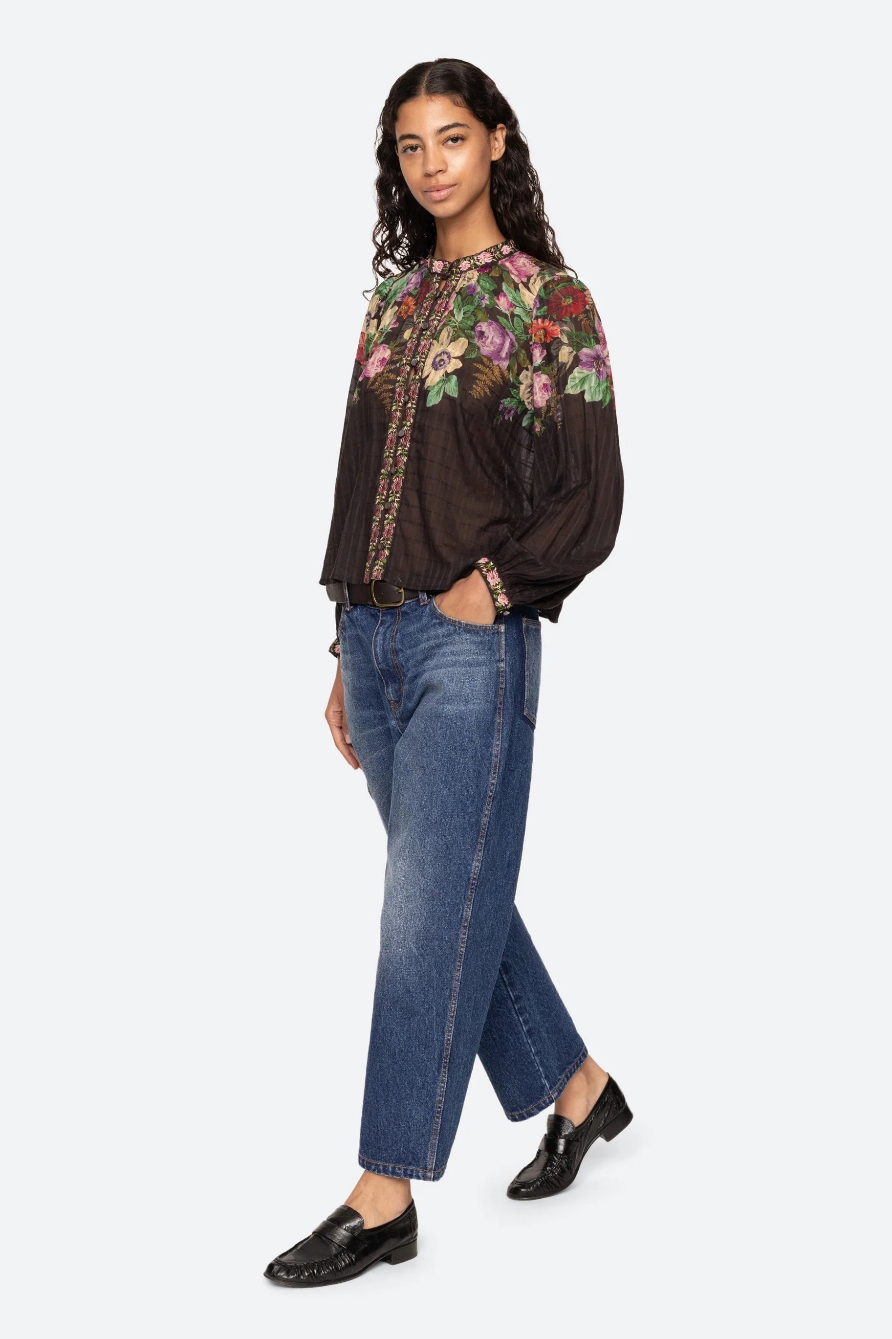 Viktoria Print L/SLV Blouse