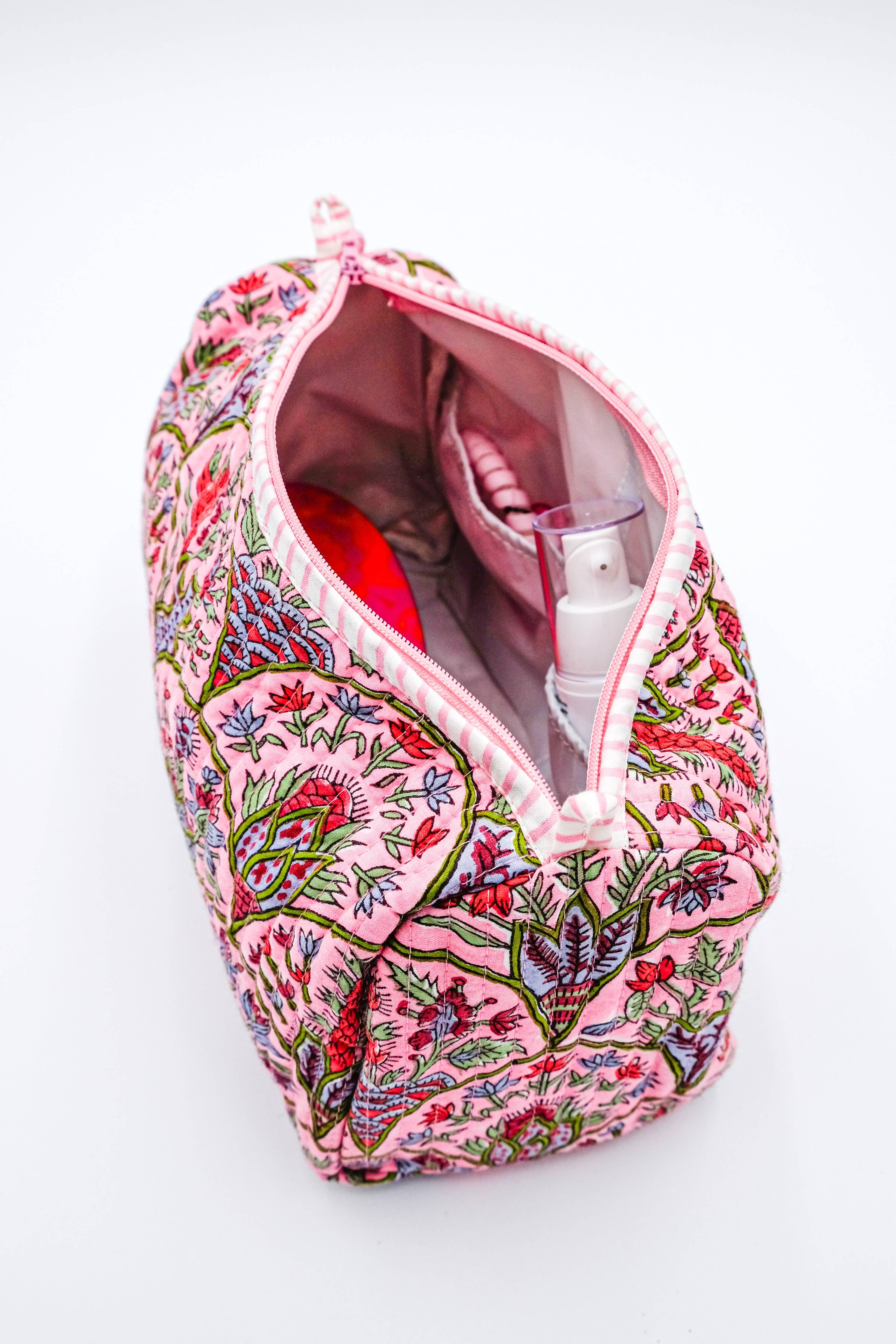 (Available 12/1) Pink Arch Toiletry Bag: Small