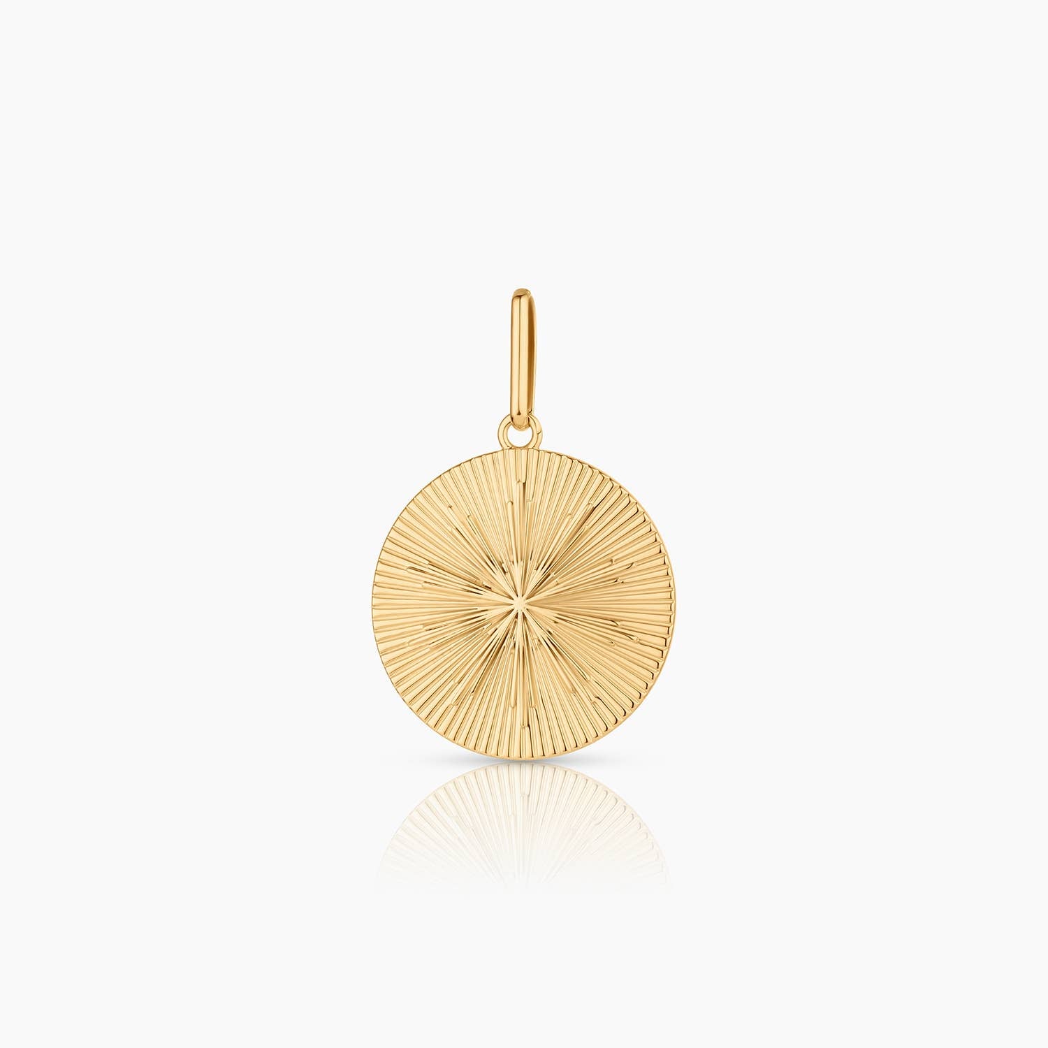Sundial Coin Charm : Gold Plated