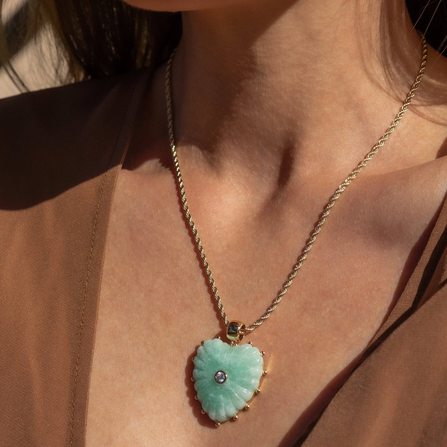 Malene Amazonite Rope Necklace