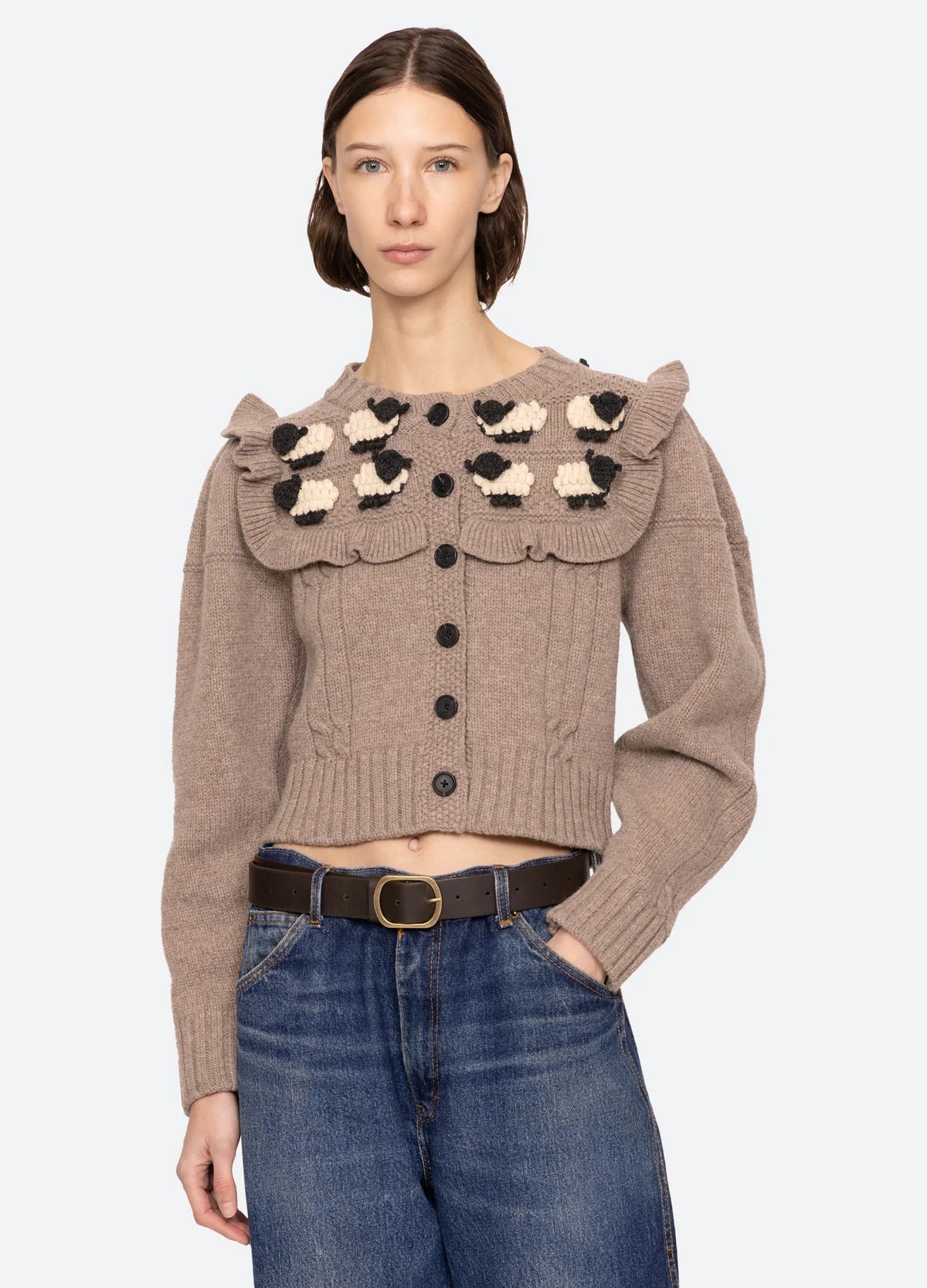 Benny Sheep Crochet Cardigan