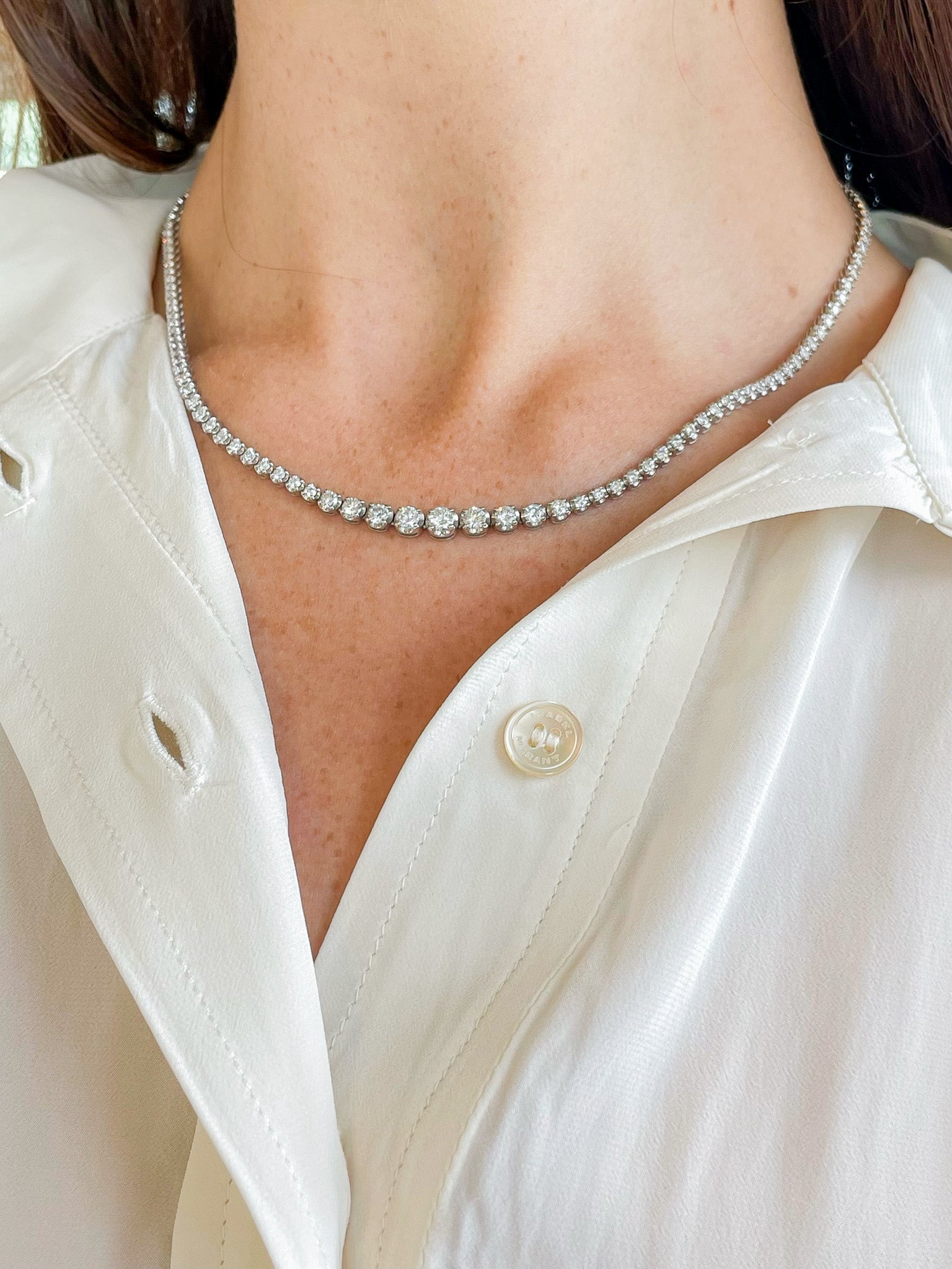 Ascending Tennis Necklace (Pre-Order)