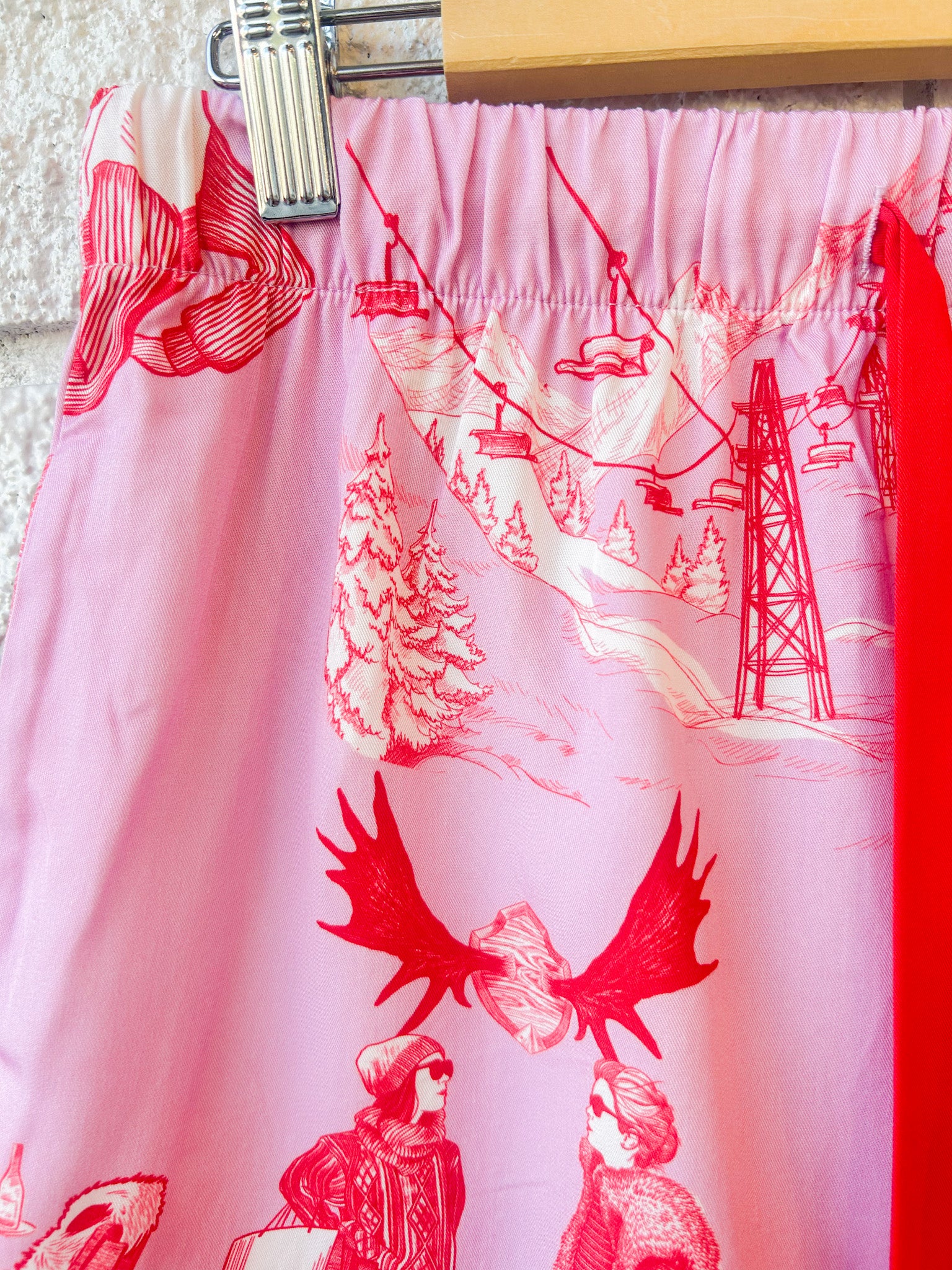 Après Ski Toile Pajama Shorts Set
