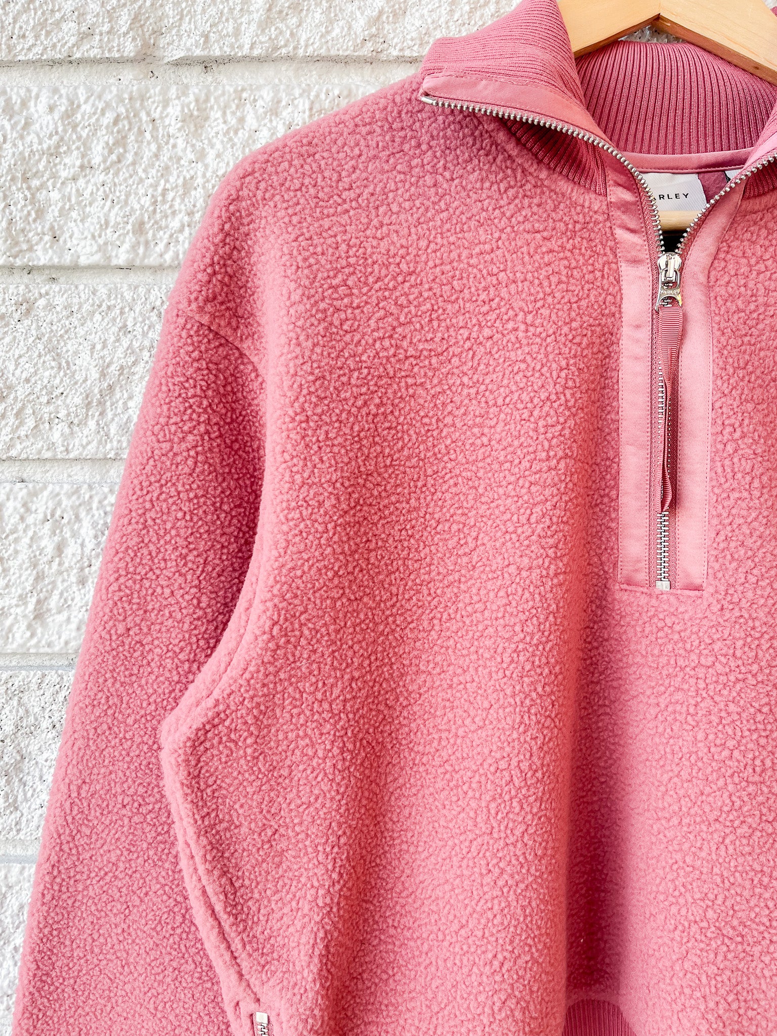 Roselle Half Zip Fleece - Mauvewood