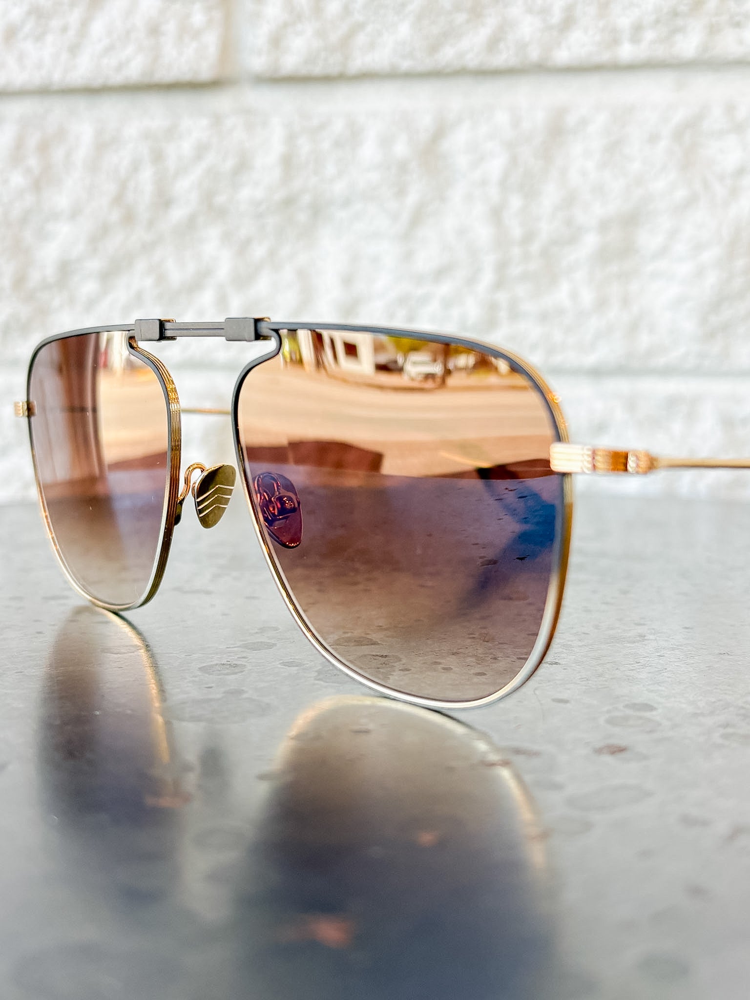 ZANDER FOLD | 18K Matte Black Fade + Blonde Venezia