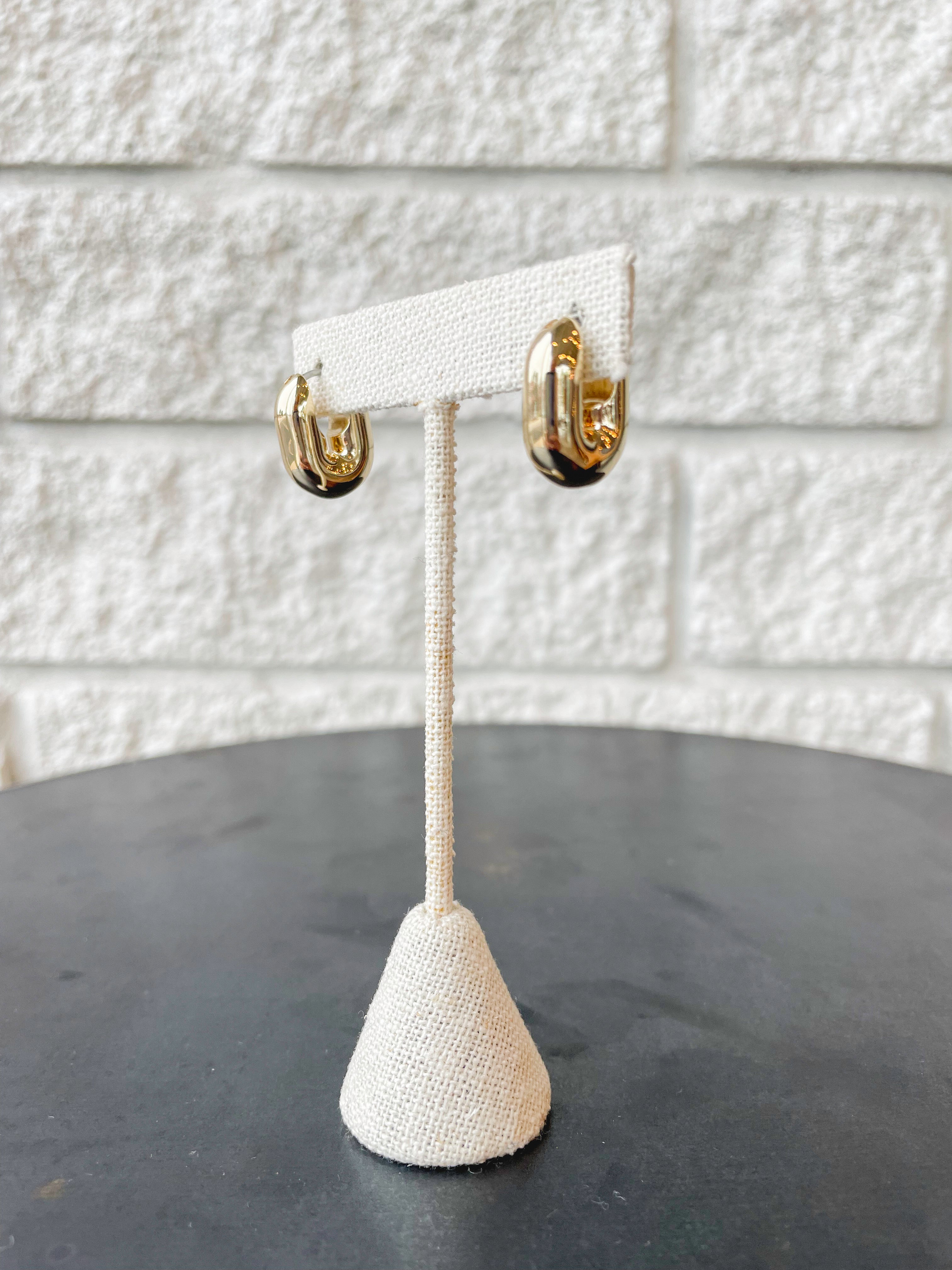 Puffy U-Link Earrings