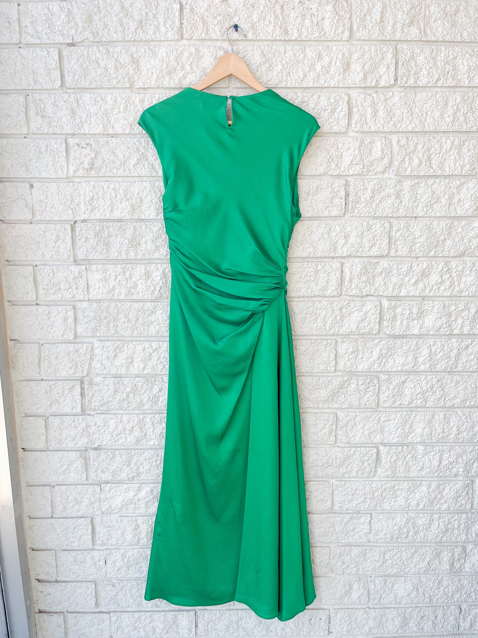 Burke S/L Draped Midi Dress