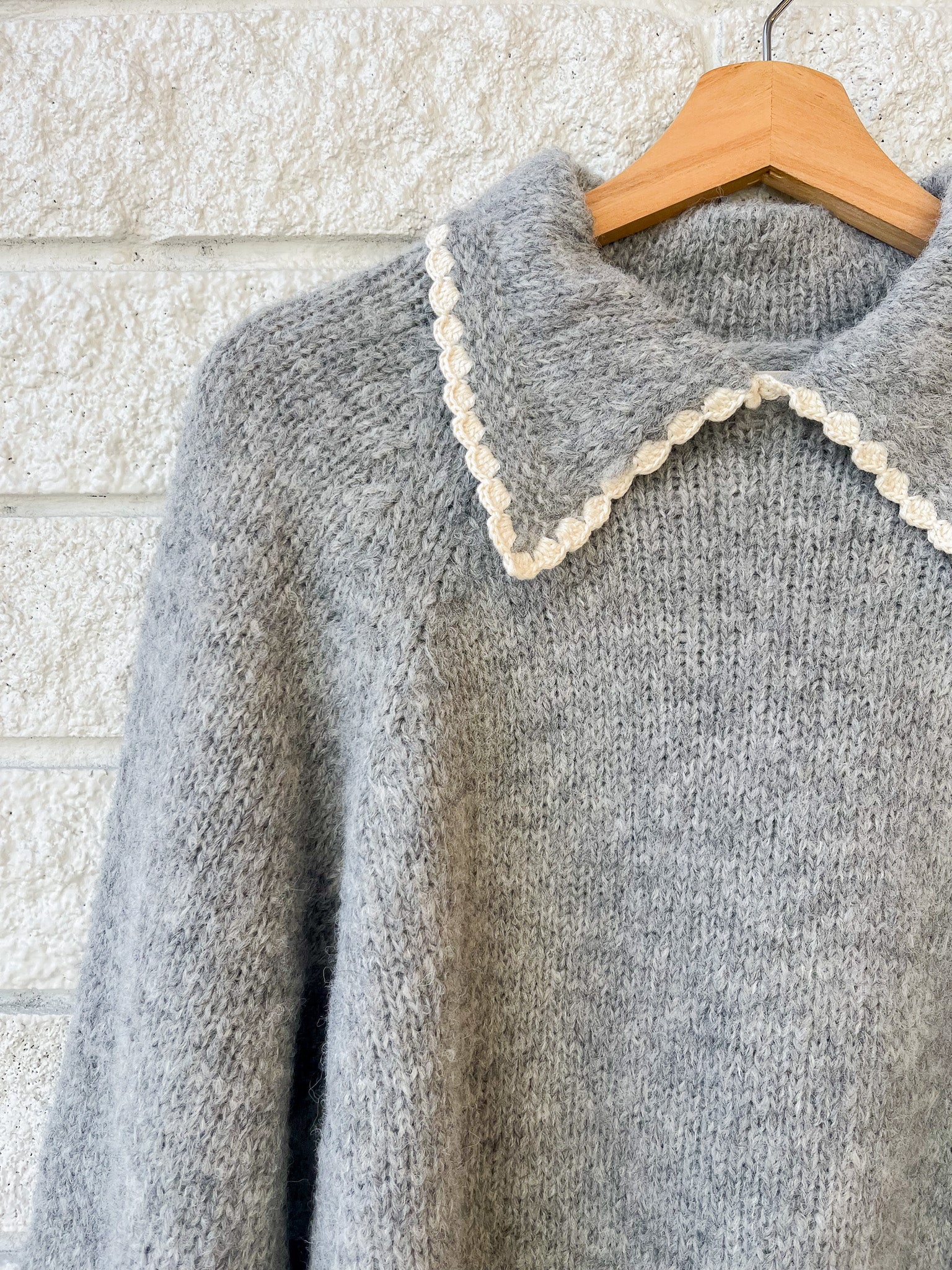 The Crochet Collar Pullover