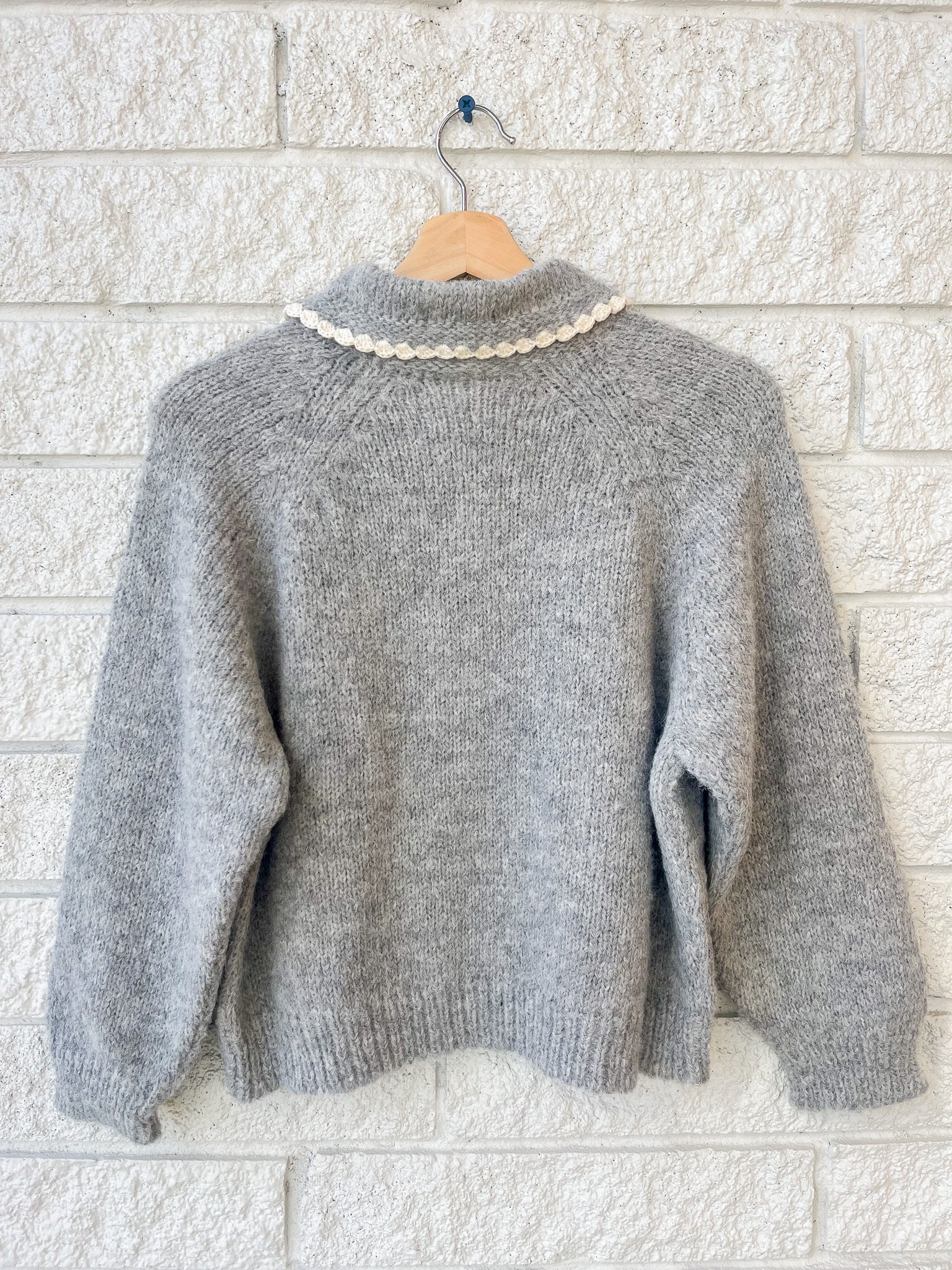 The Crochet Collar Pullover