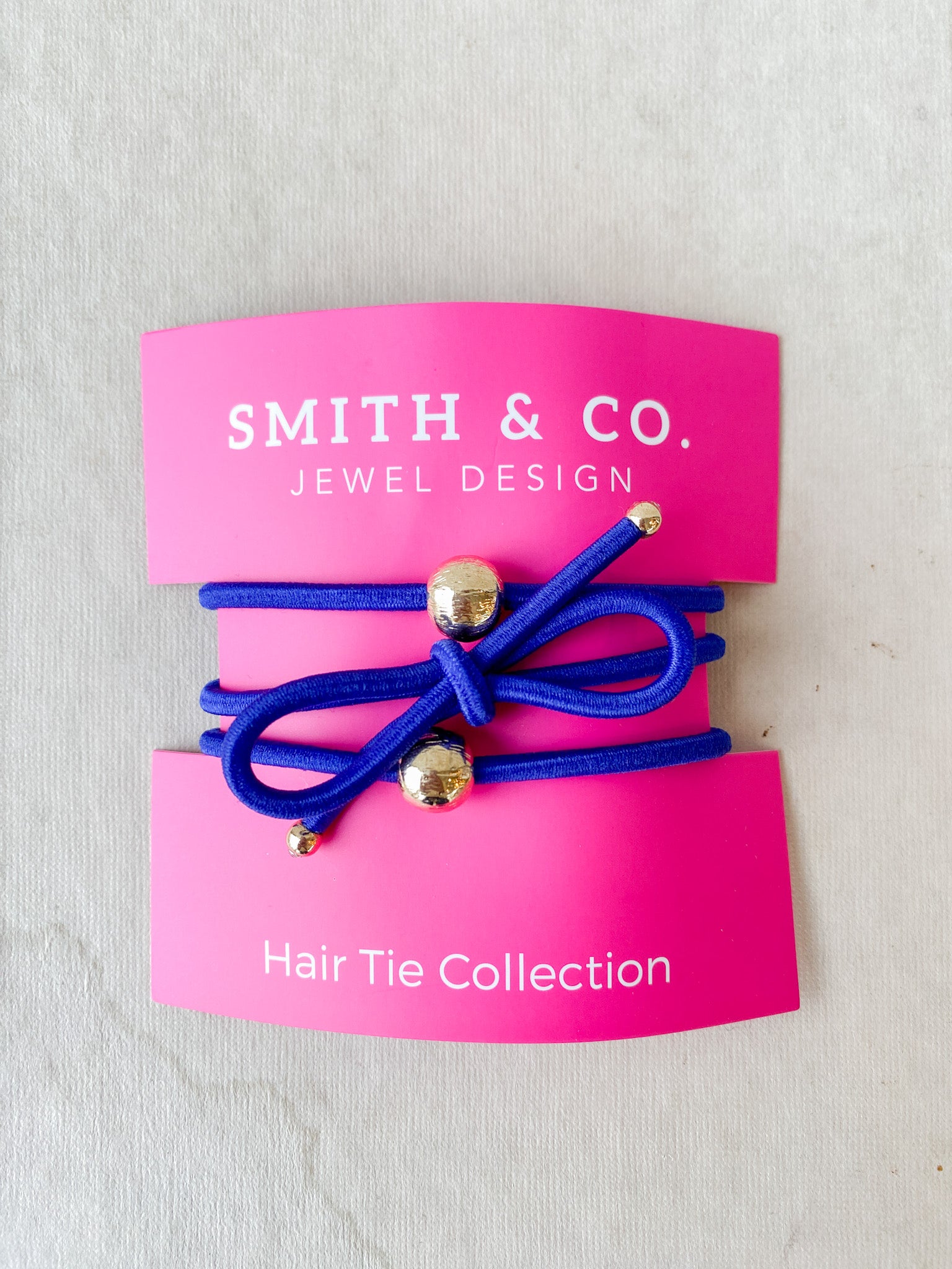 Ribbons & Bows Hair Tie Set- Sapphire Blue