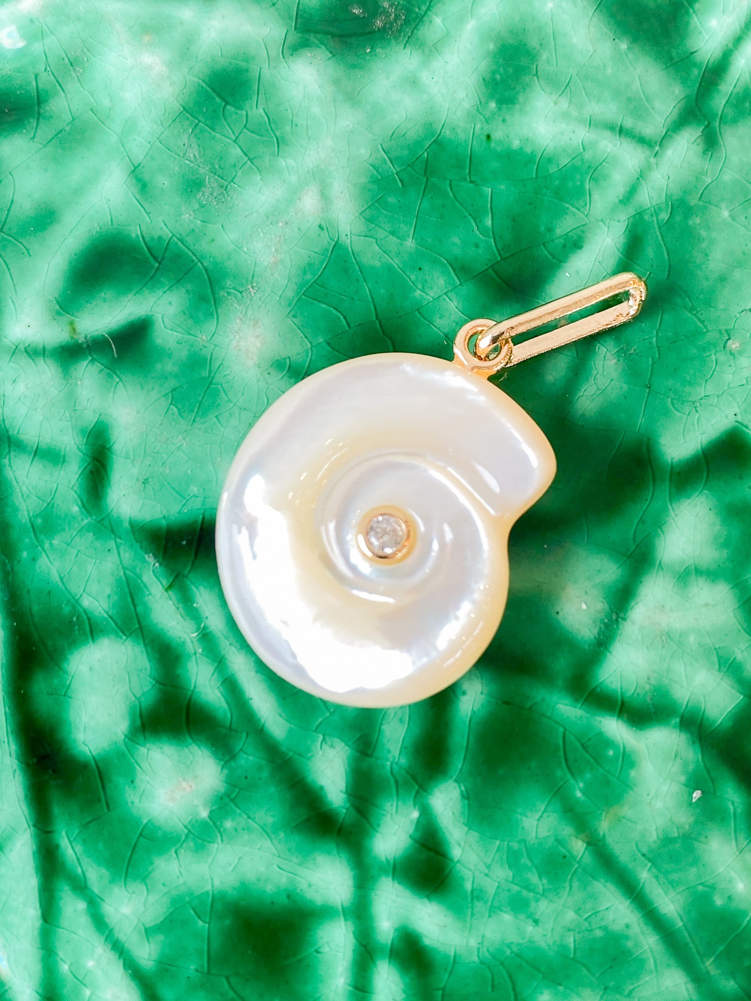 Nautilus Mother Of Pearl Charm
