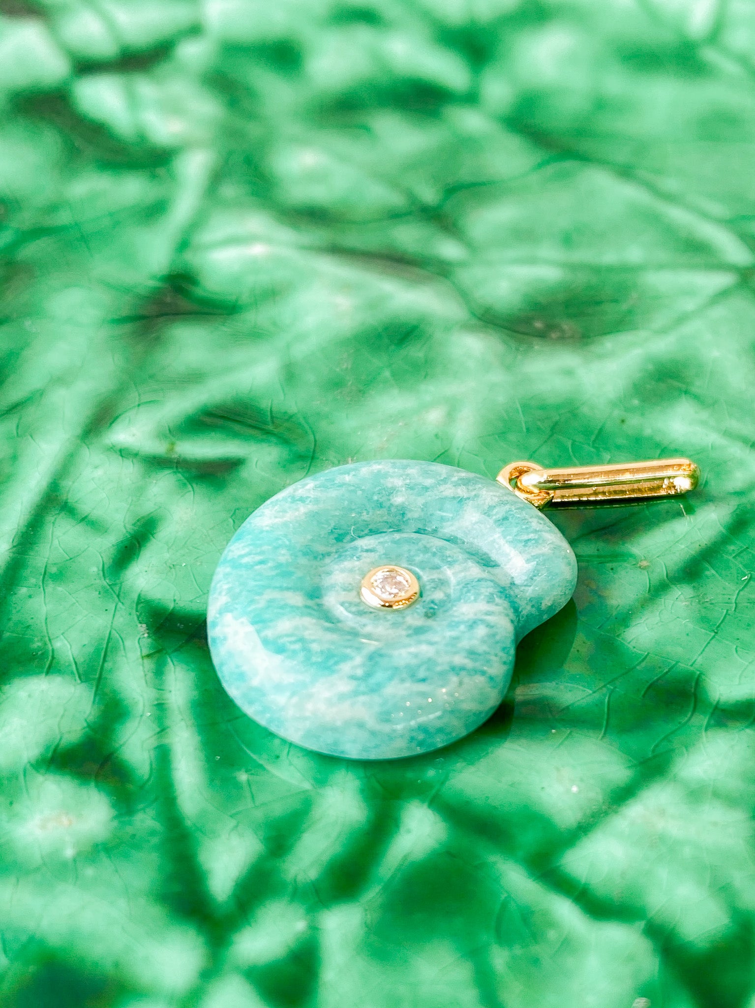 Nautilus Amazonite Charm