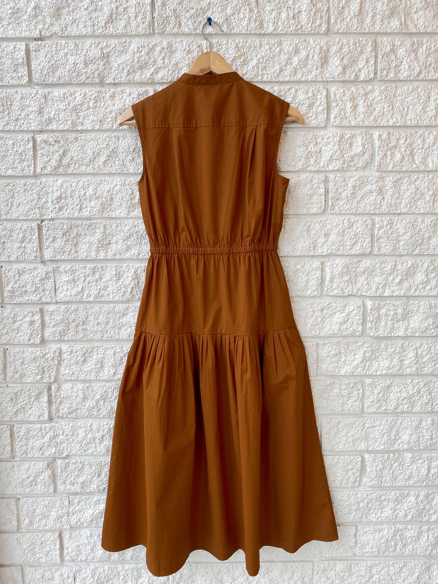 Margaret Waist Tie Sleeveless Midi Dress