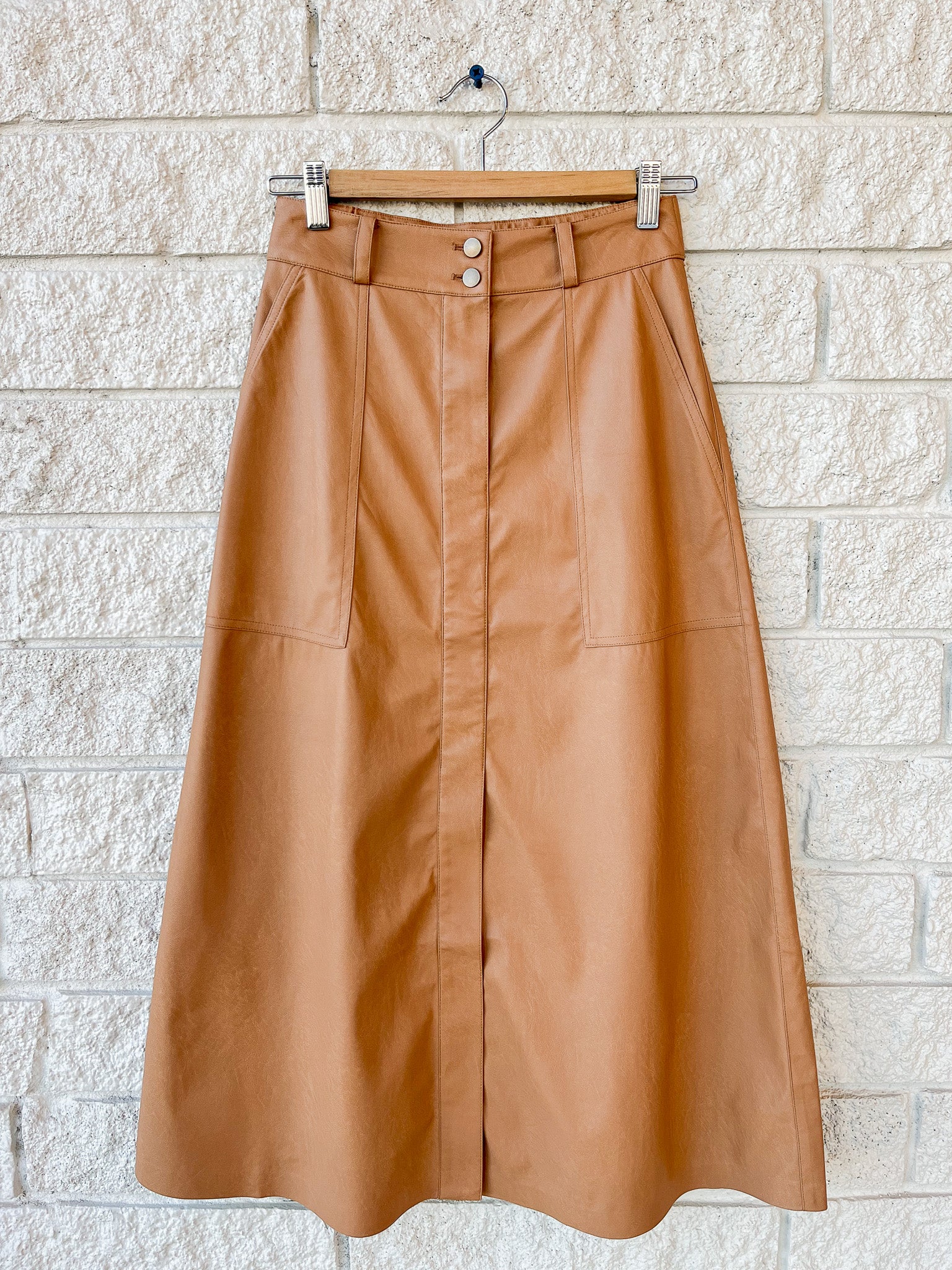 Mica Vegan Leather Skirt