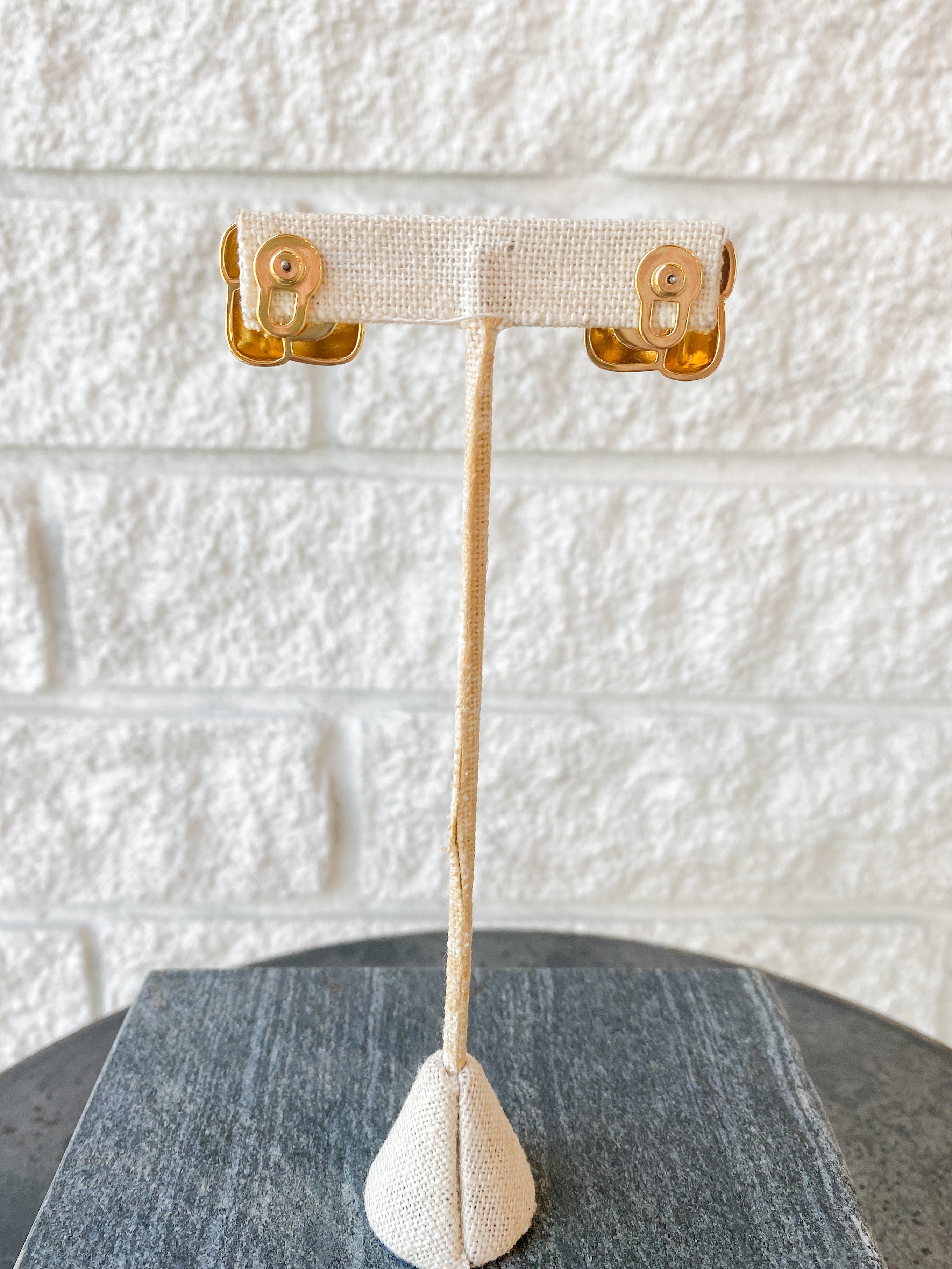 Small Woven Square Earrings