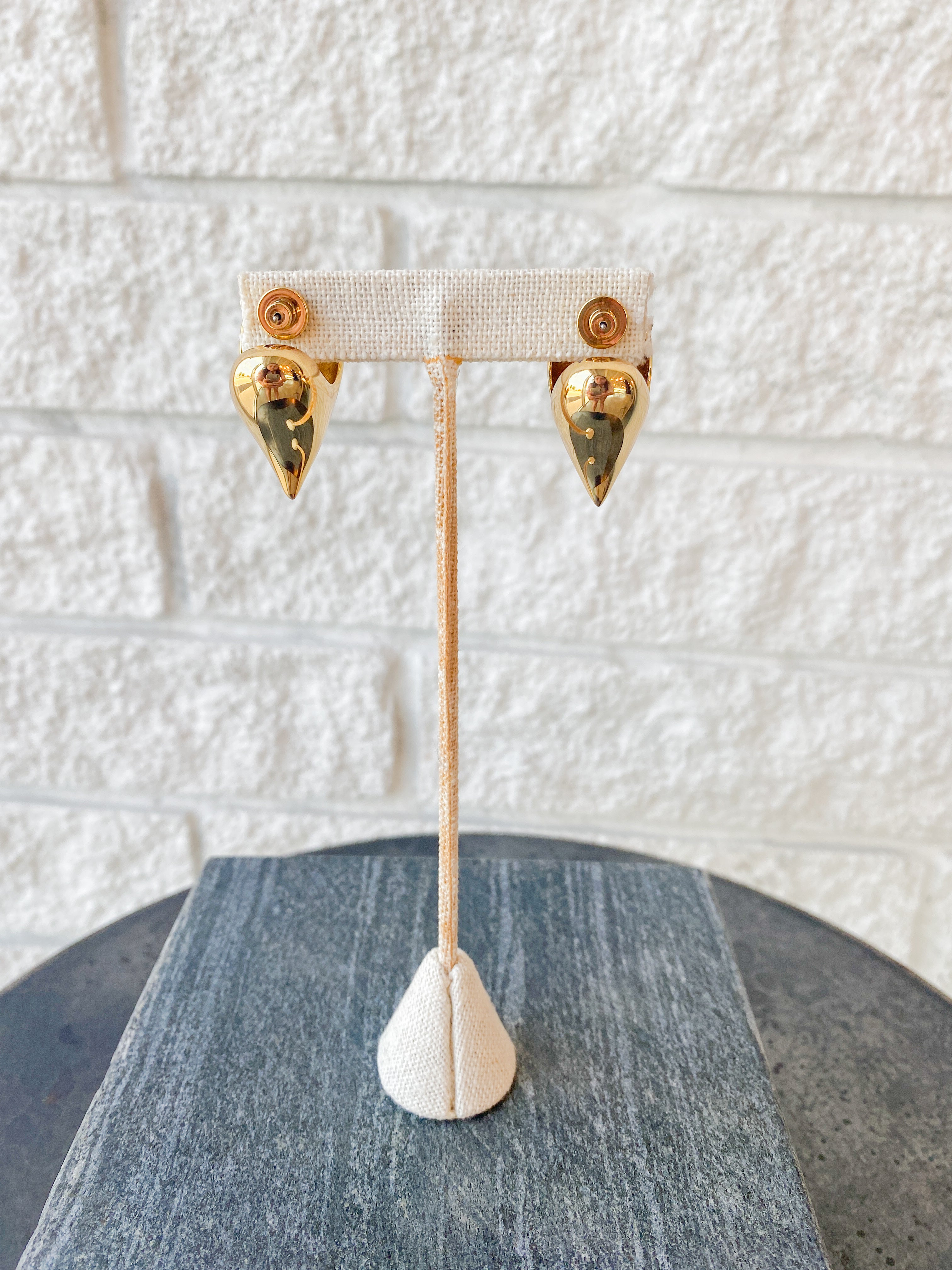 Art heart Puff Earrings