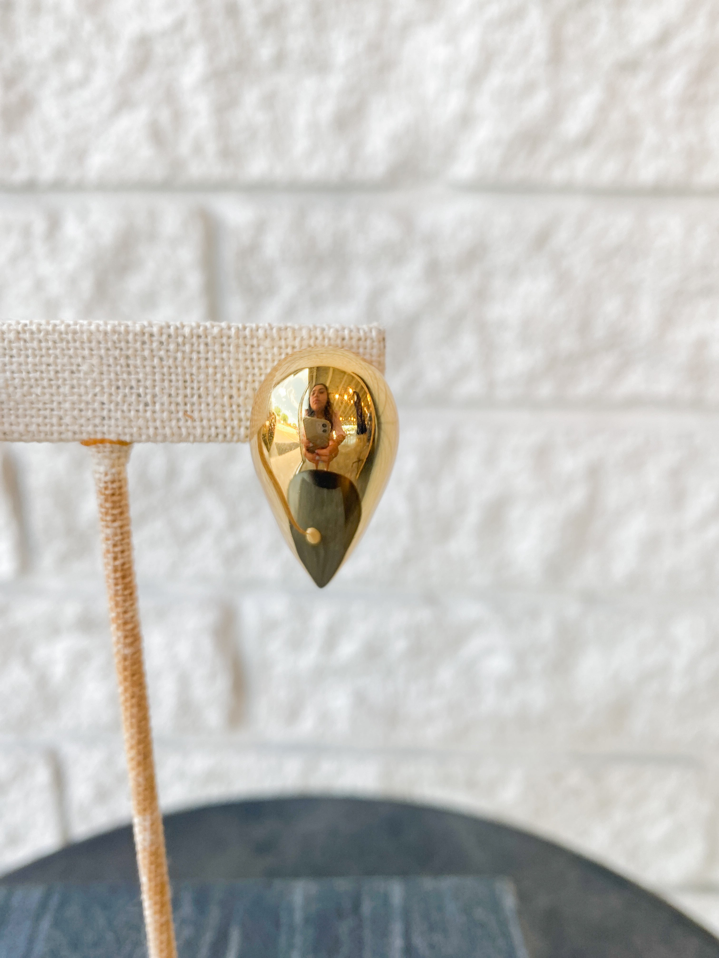 Art heart Puff Earrings