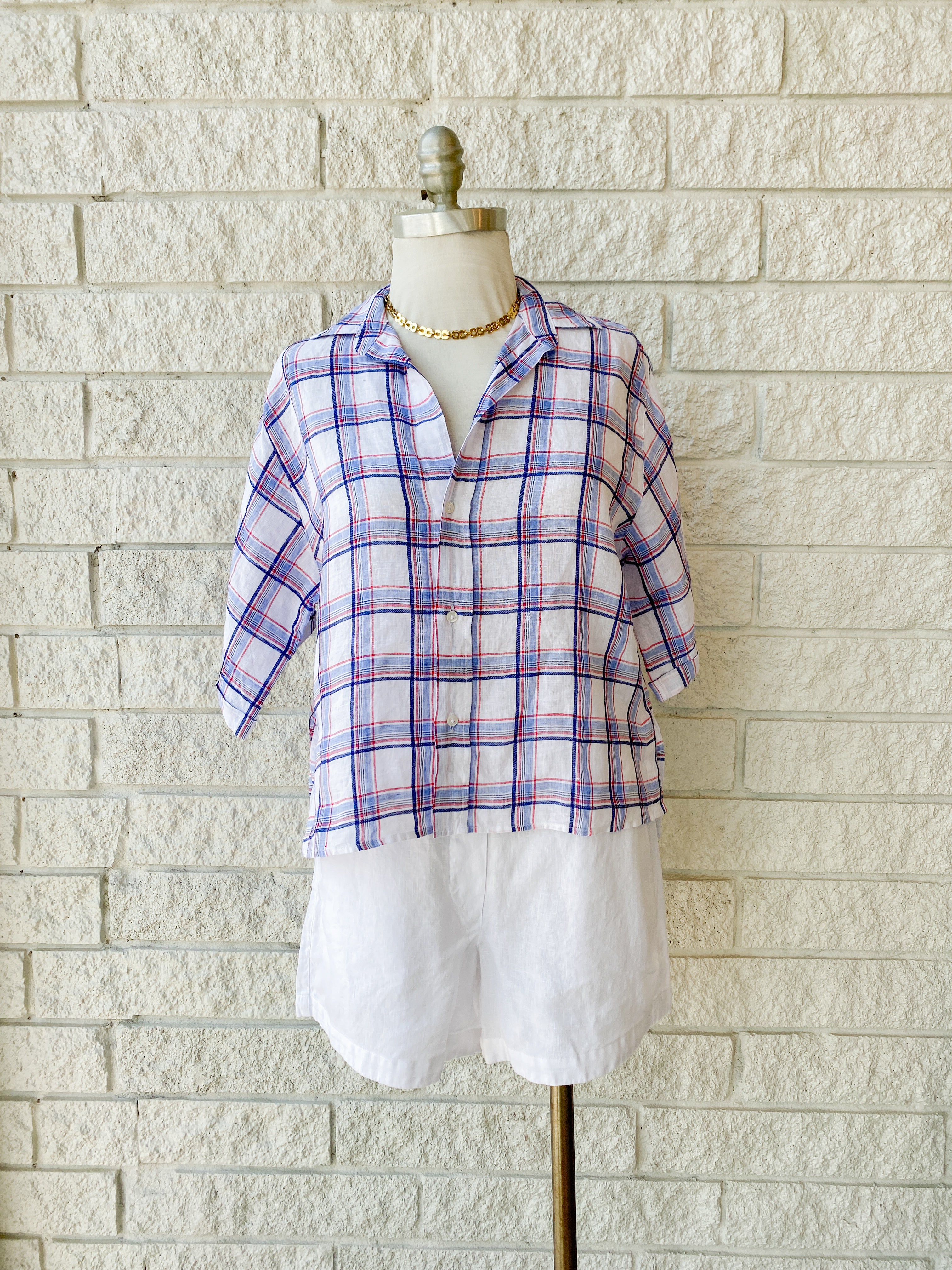 Rosie Short-Sleeve Button Up