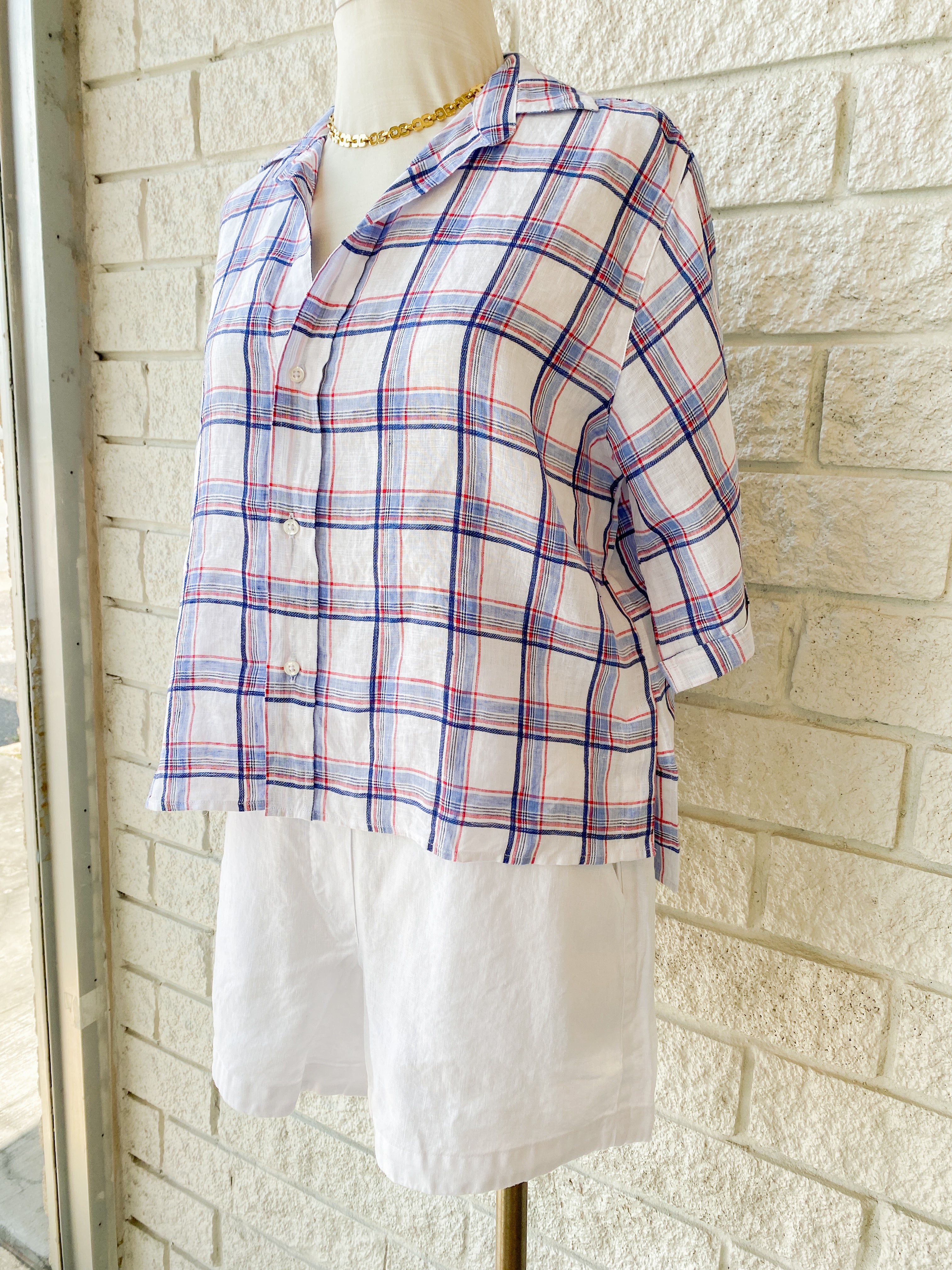 Rosie Short-Sleeve Button Up
