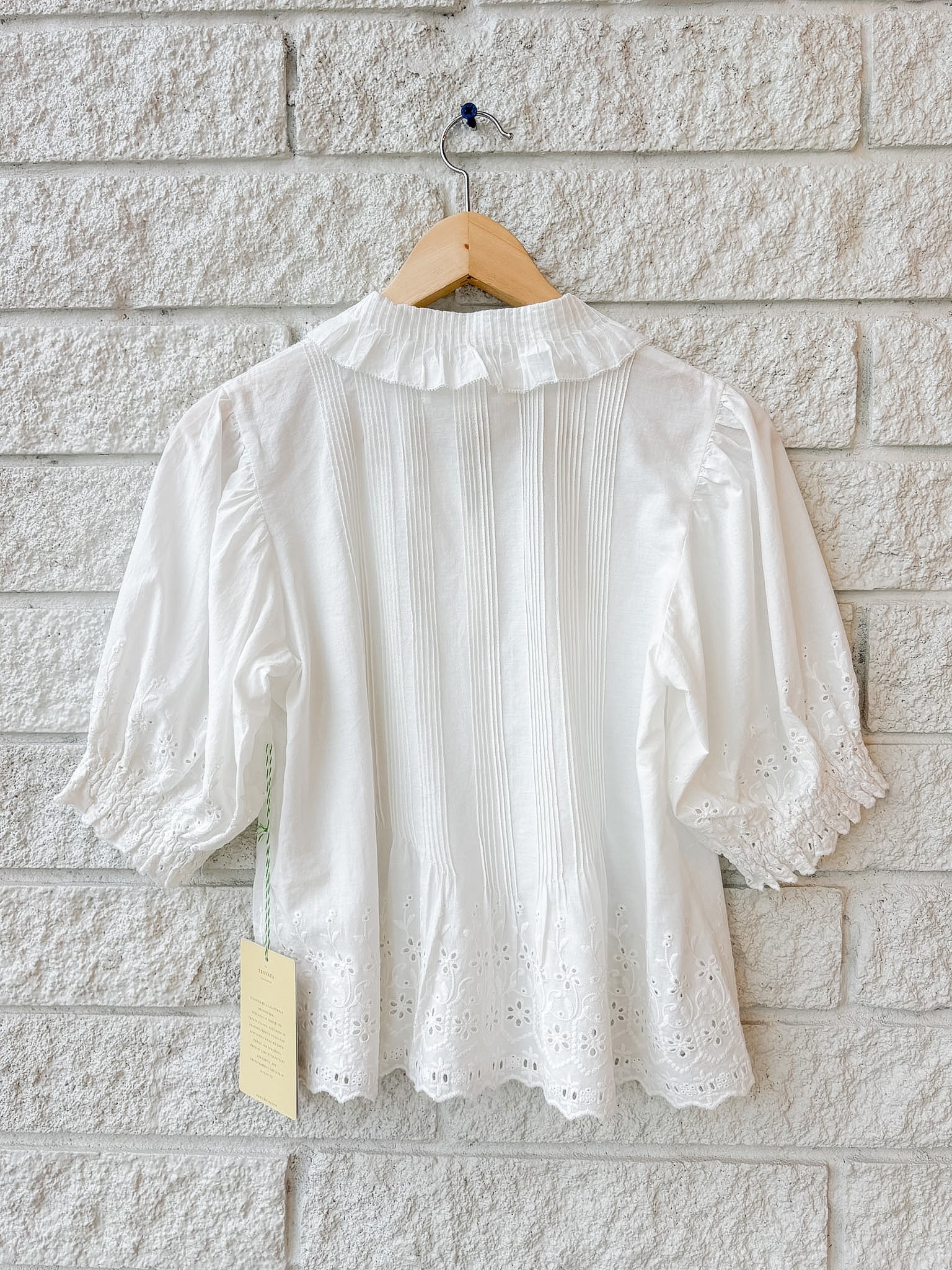 Jess Blouse White Eyelet