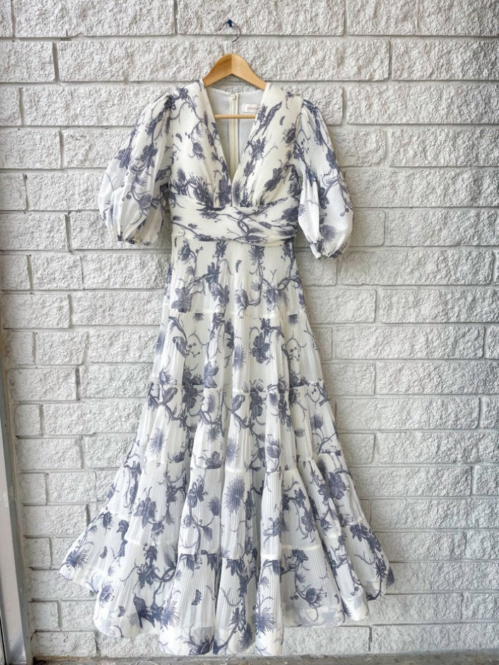 Pleated Midi Dress