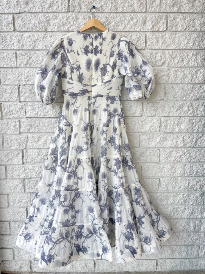 Pleated Midi Dress