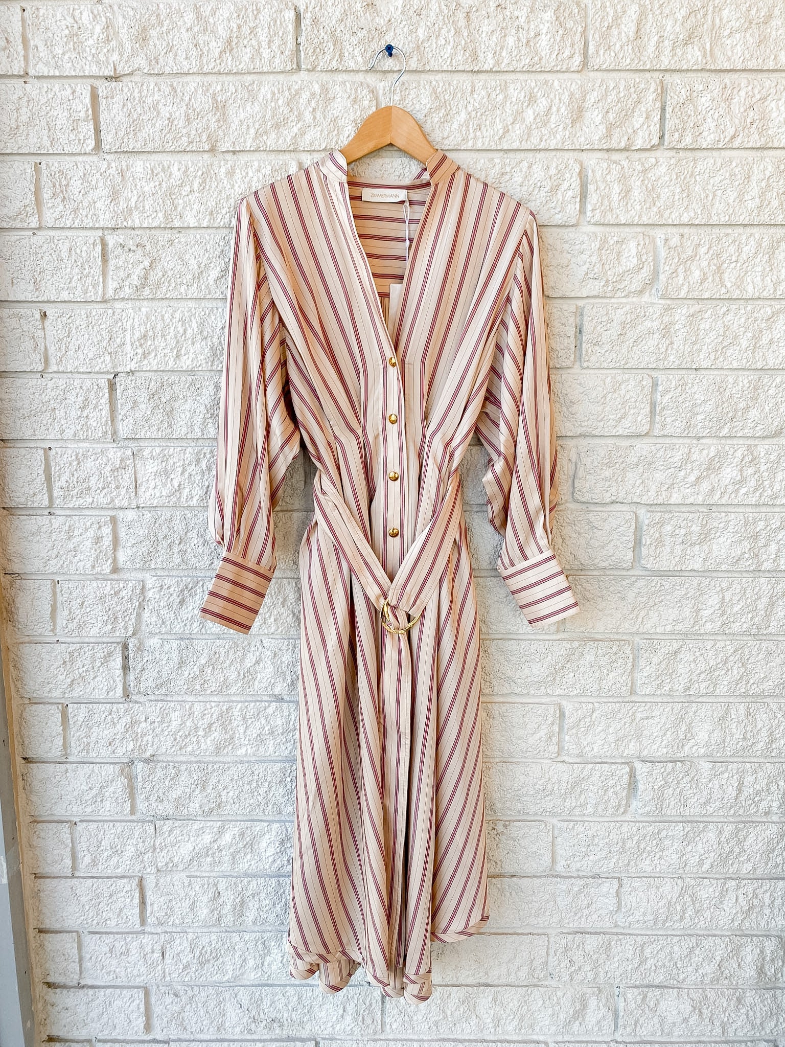 zara pink striped shirt dress Valiant Tuck Dress, 0 / CREAM ROSE Stripe Color:Indigo Mesh Cut from a rose Jump-Dec25 Tiffy Mohair Blue Alpaca