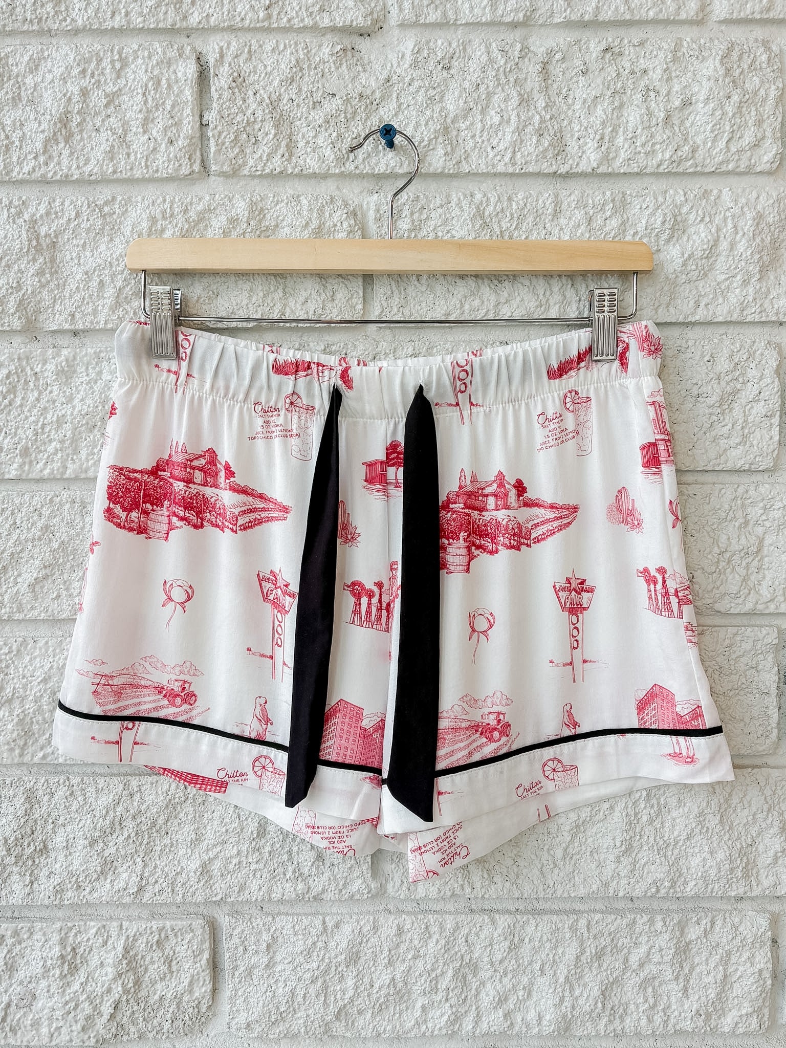 Lubbock Toile Pajama Shorts Set