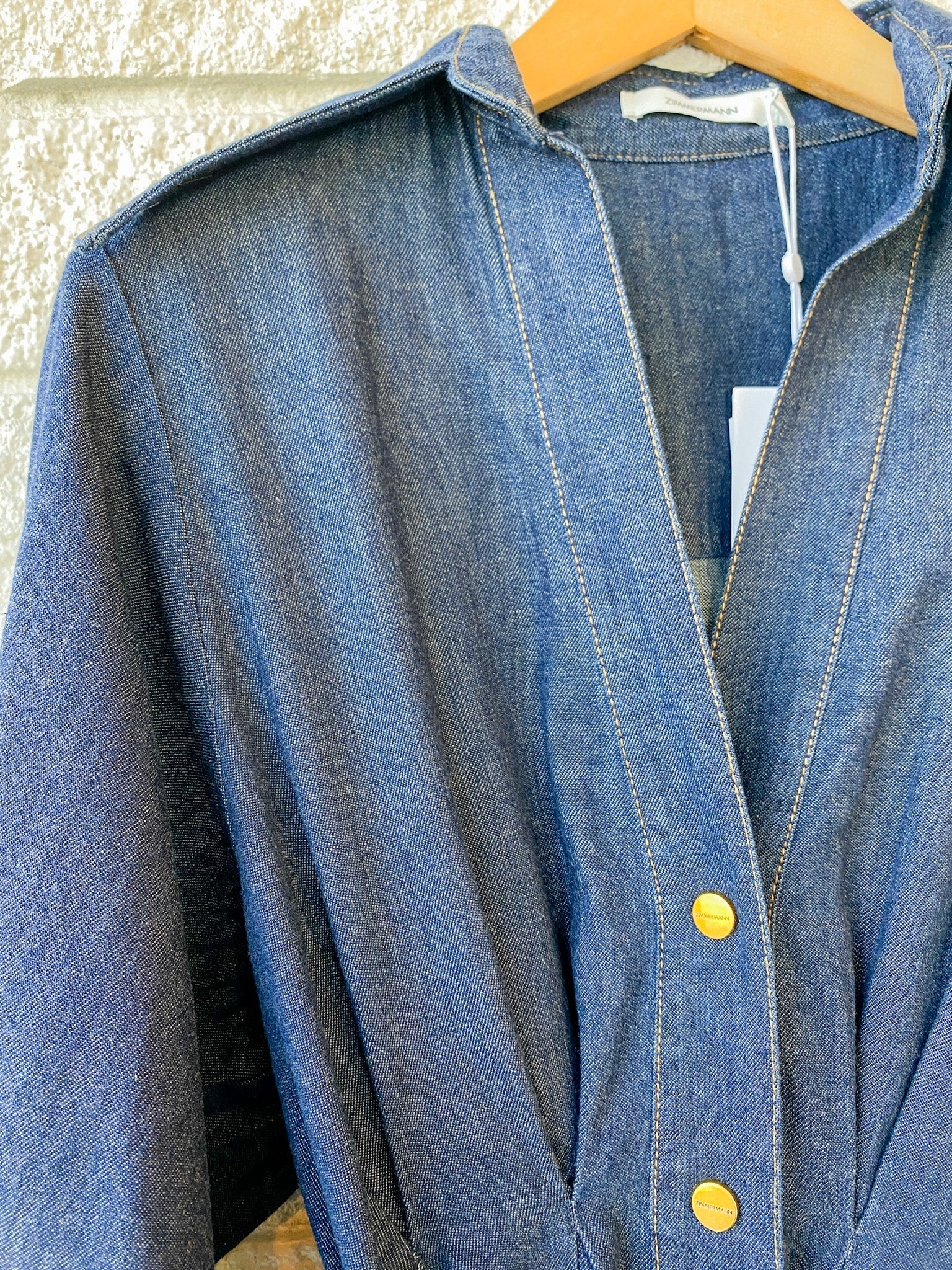 Denim Midi Shirt Dress