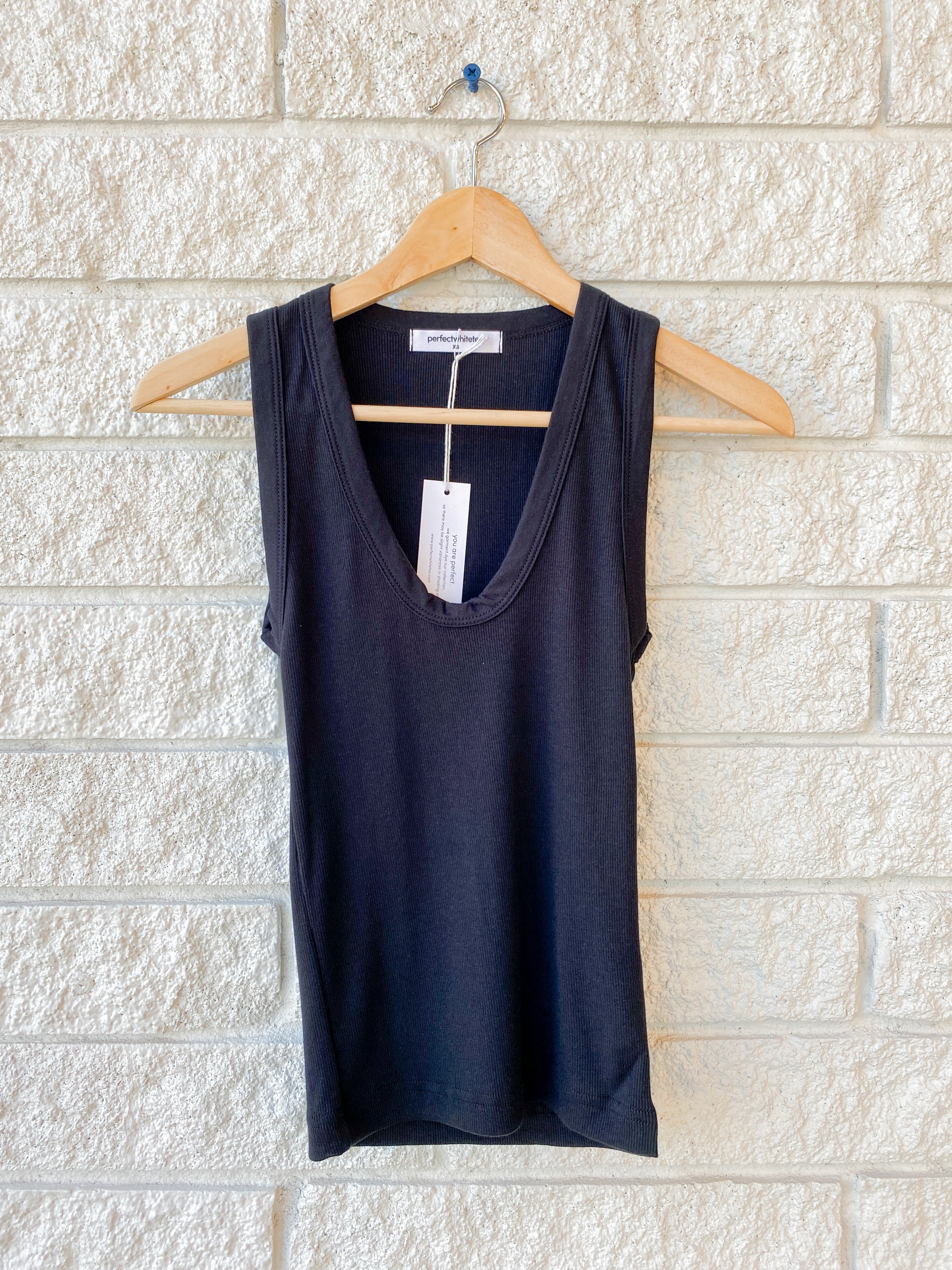 Jordan U-Neck Ribbed Tank