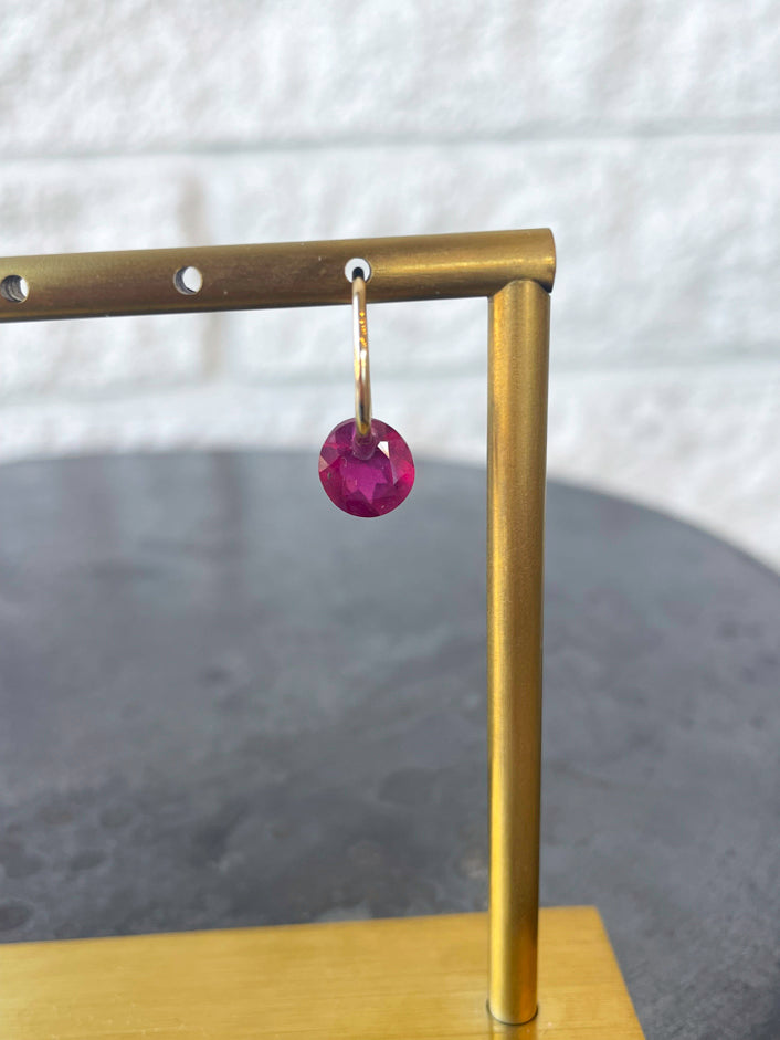 Birthstone Hoop - July