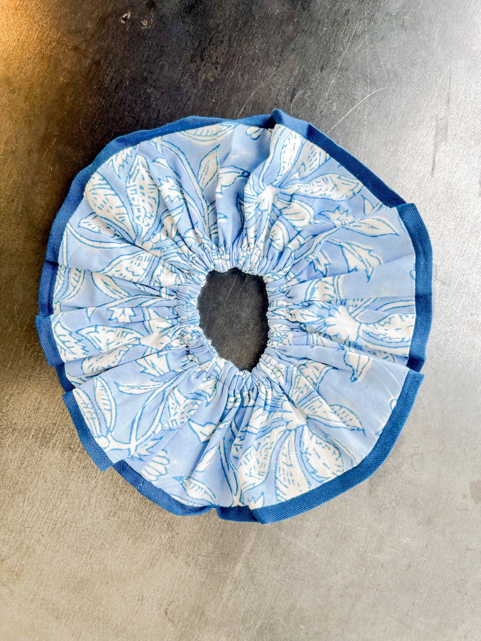 Blue Charleston Scrunchie Set