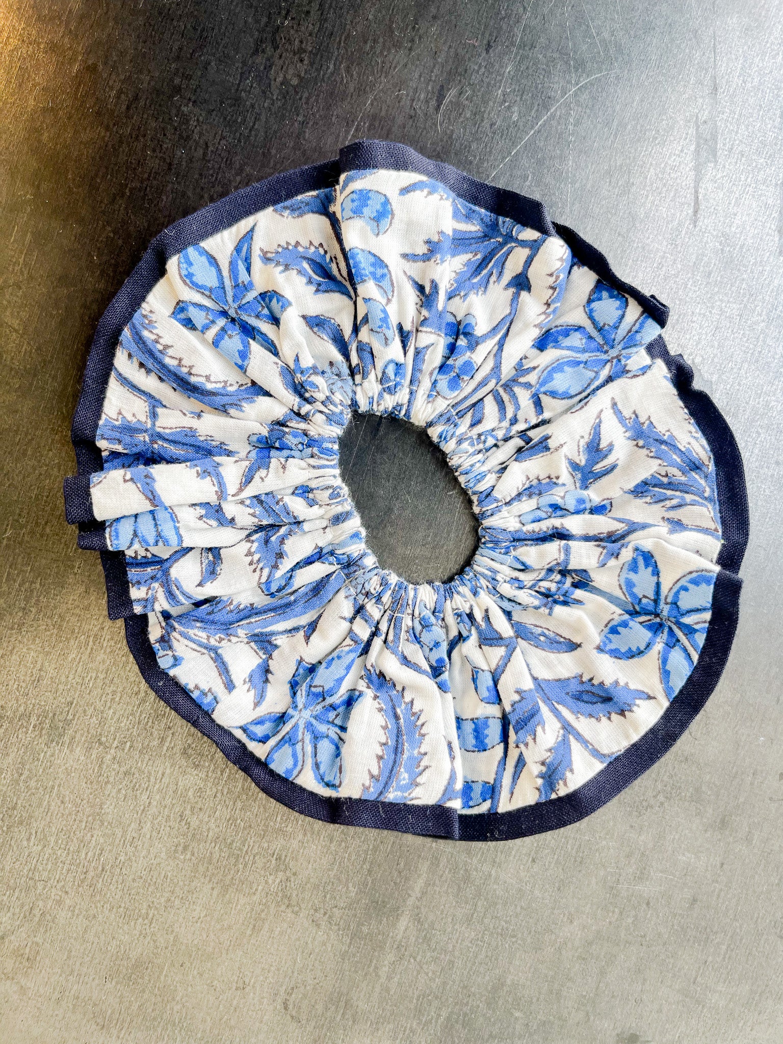 Blue Charleston Scrunchie Set