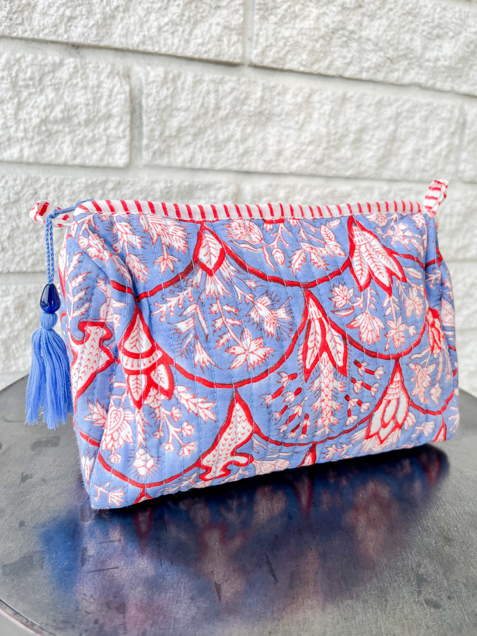 Blue Arch Toiletry Bag: Medium