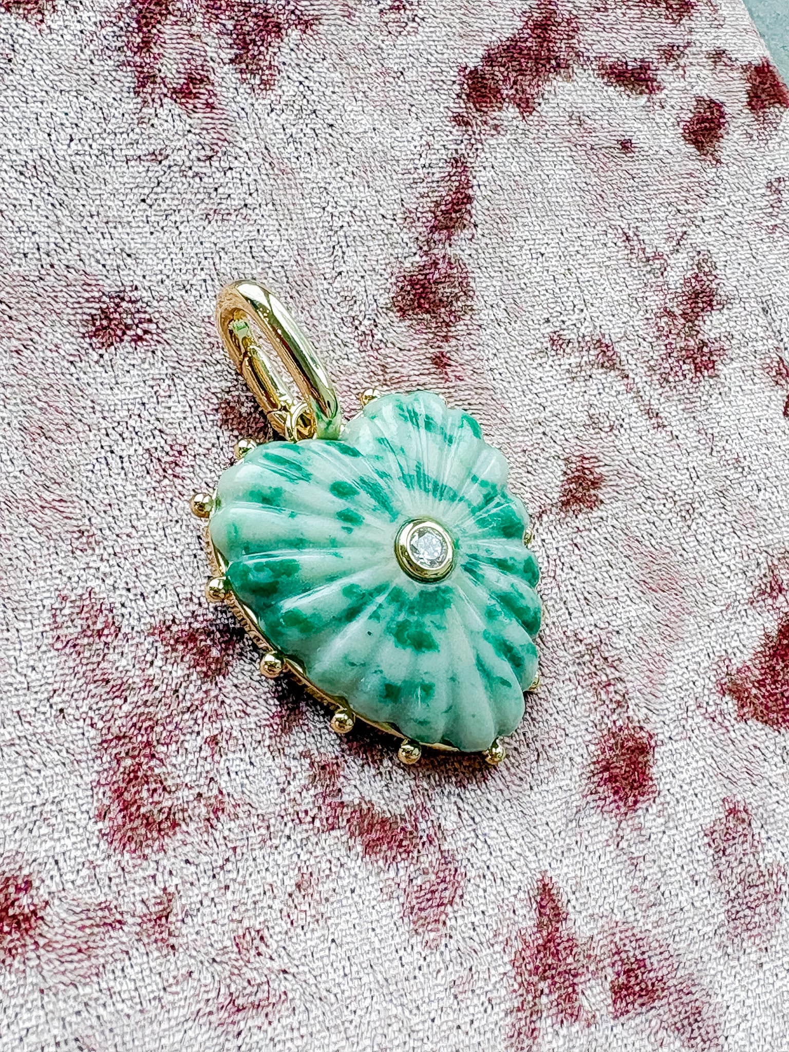 Malene Green Dot Clip Charm