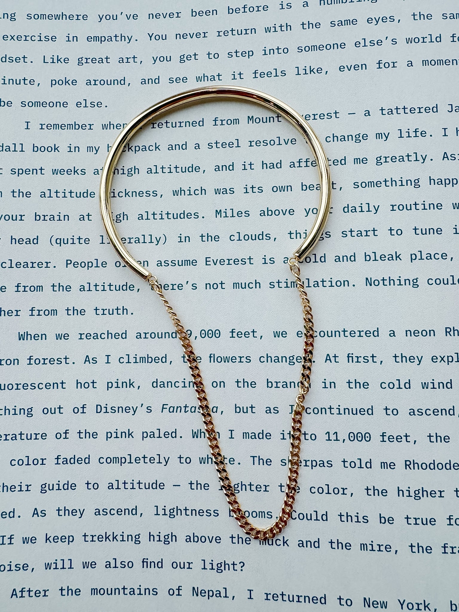 Daniella Cuff Bracelet: 14k Gold Plated