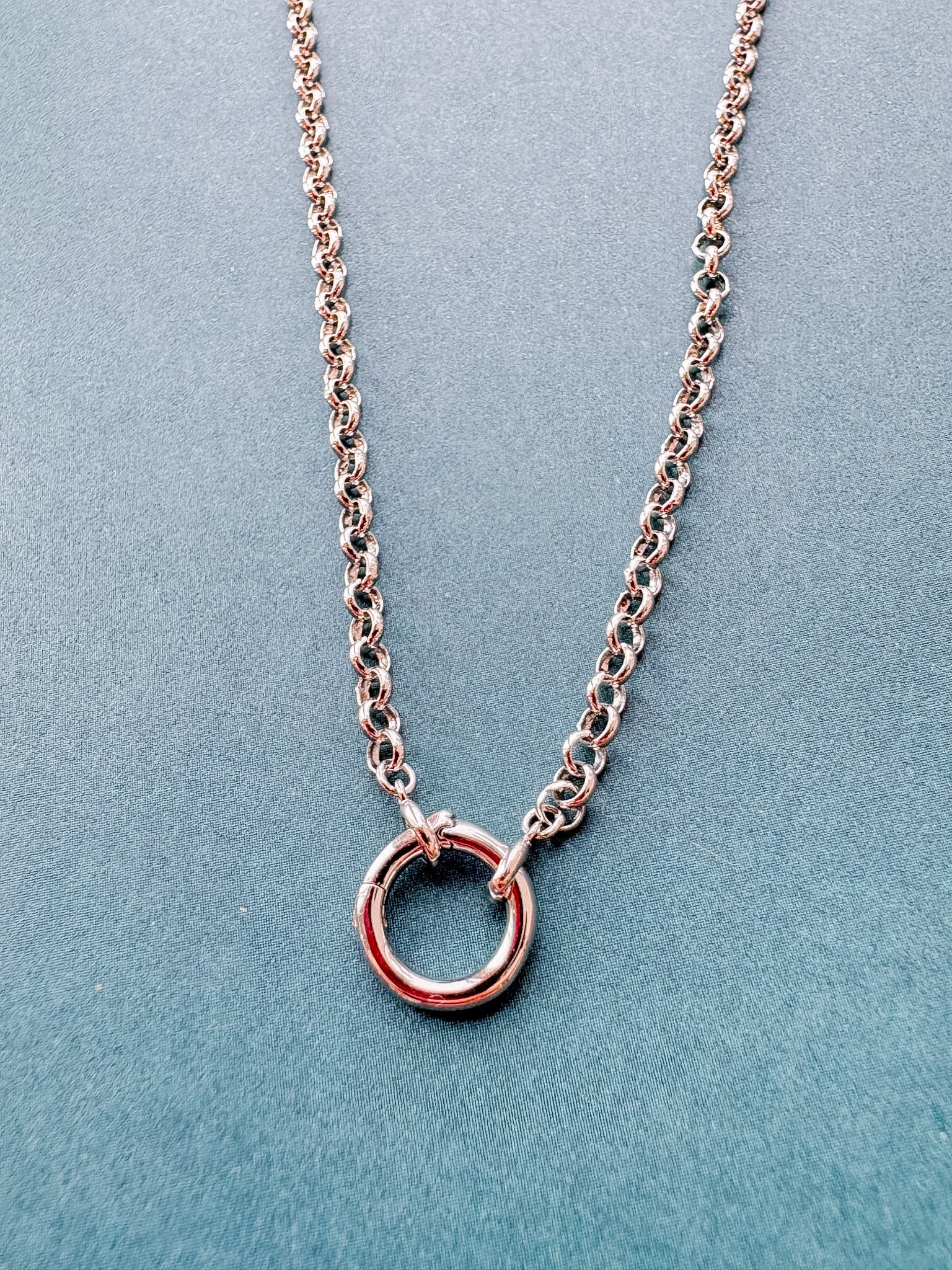Vienna Charm Necklace | 18-20 Inch: Rhodium Plated