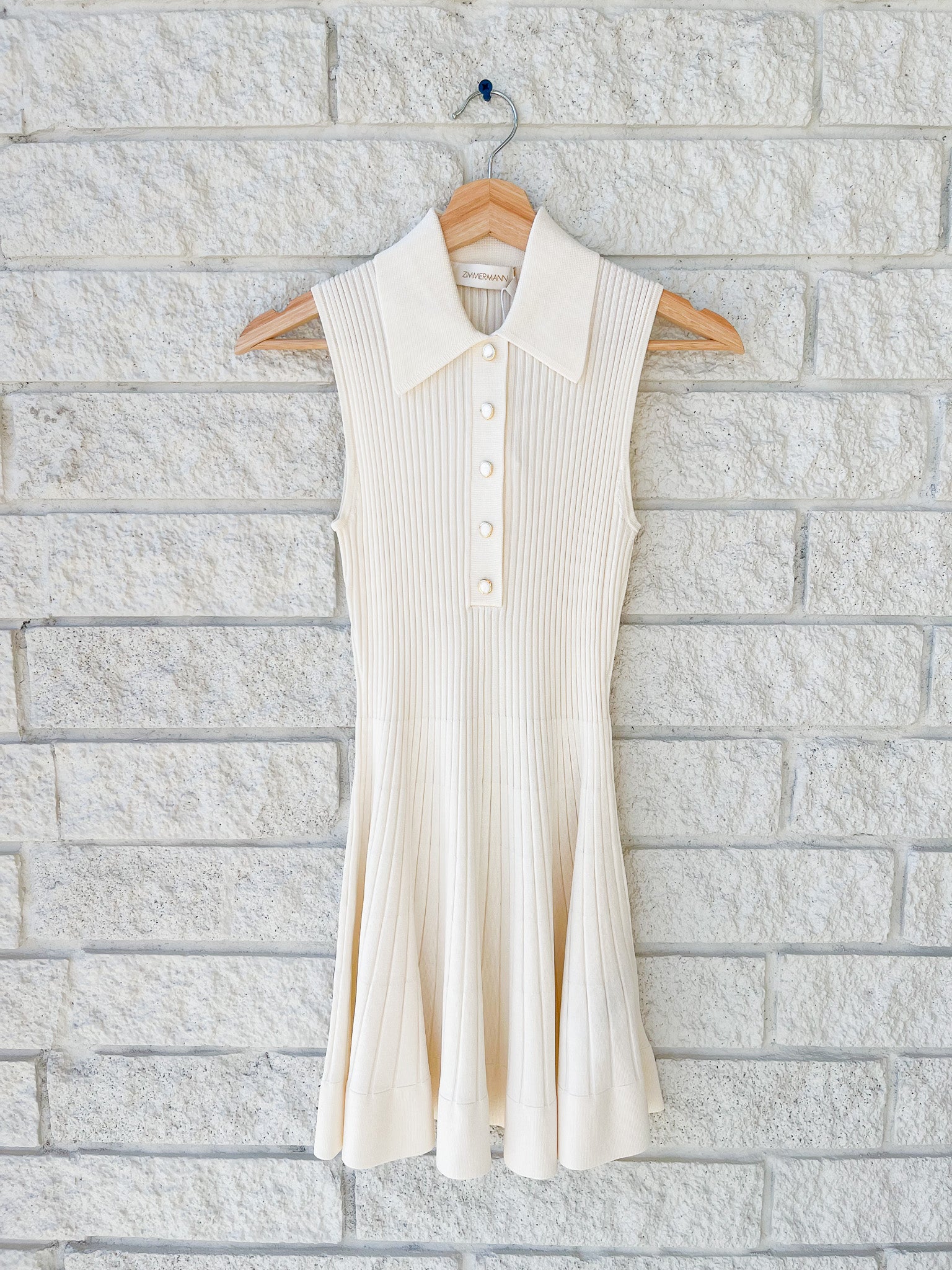 Rib Polo Mini Dress