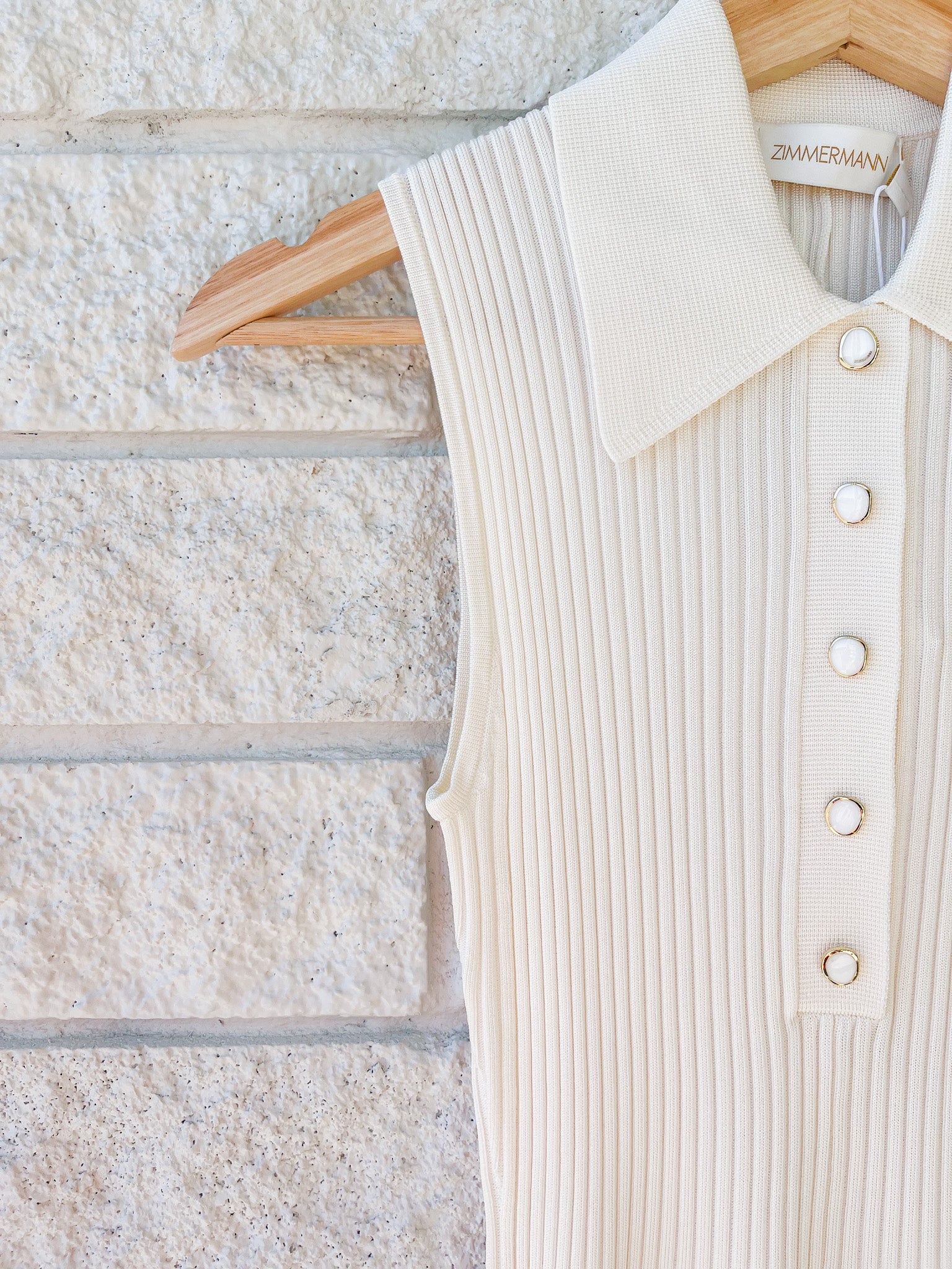 Rib Polo Mini Dress