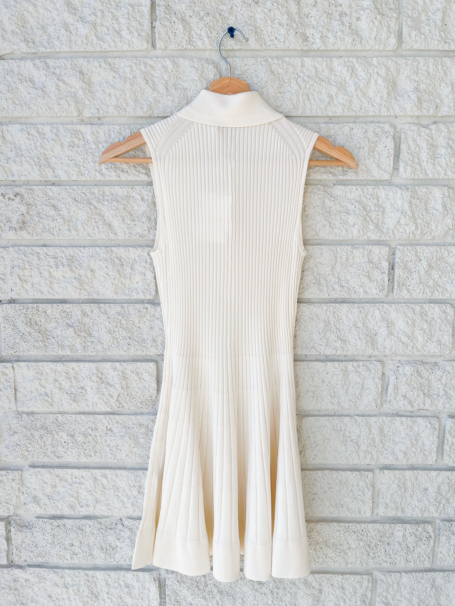 Rib Polo Mini Dress