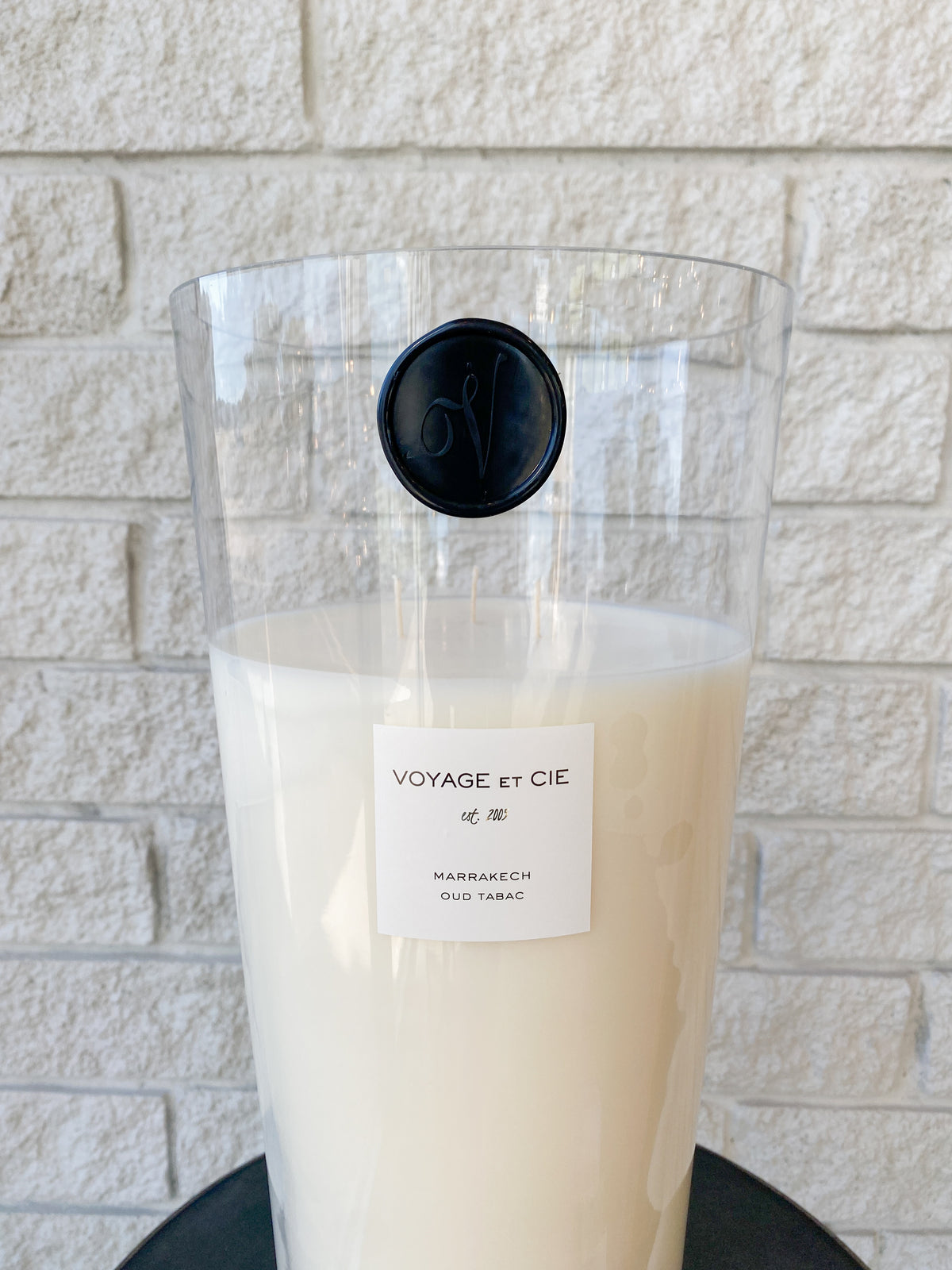 150 oz French Tapered Candle - Oud Tabac