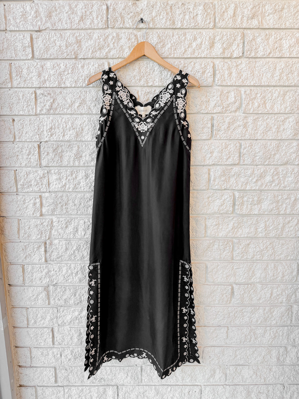 The Embroidered Floral Slip Dress