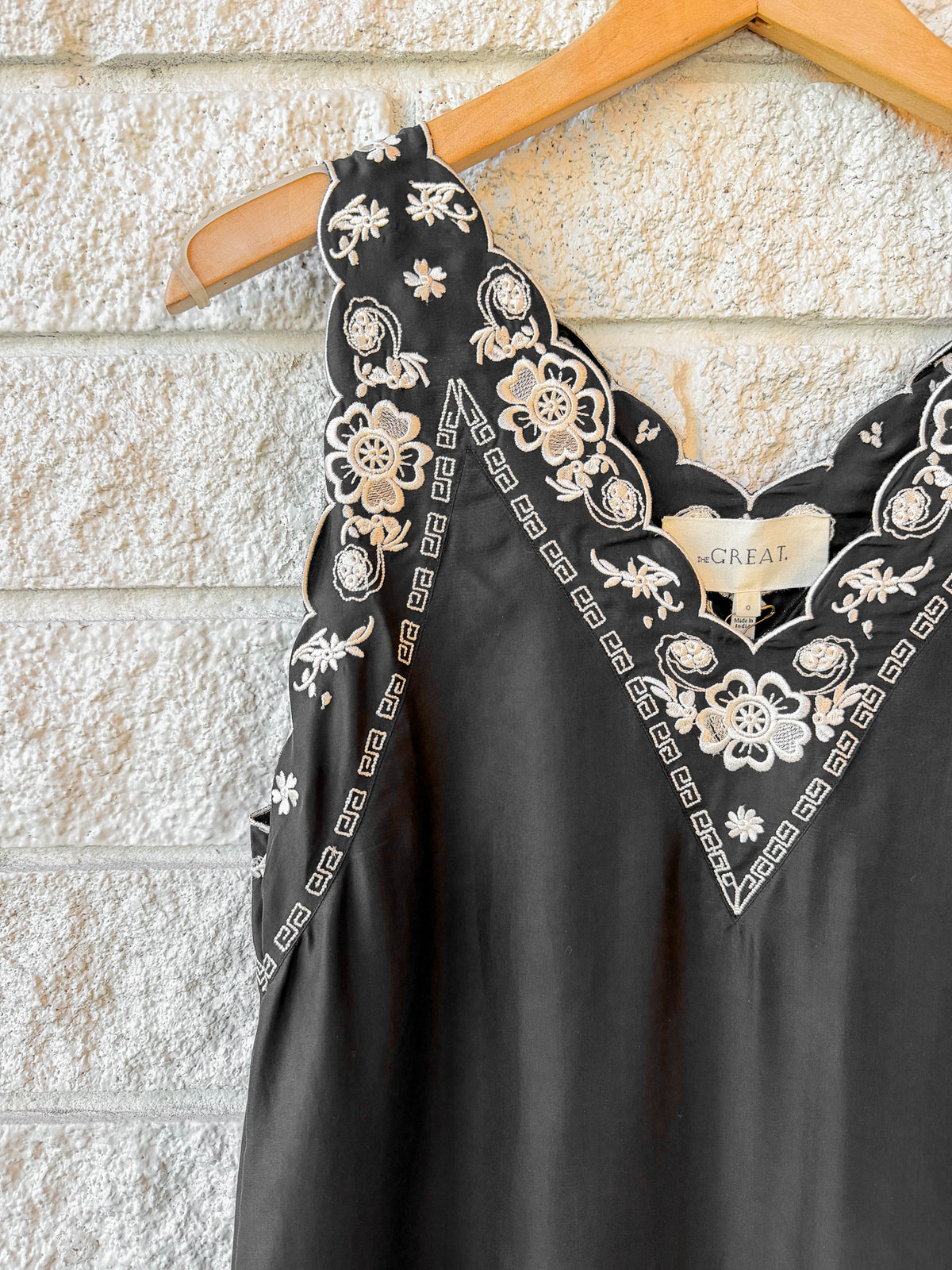 The Embroidered Floral Slip Dress