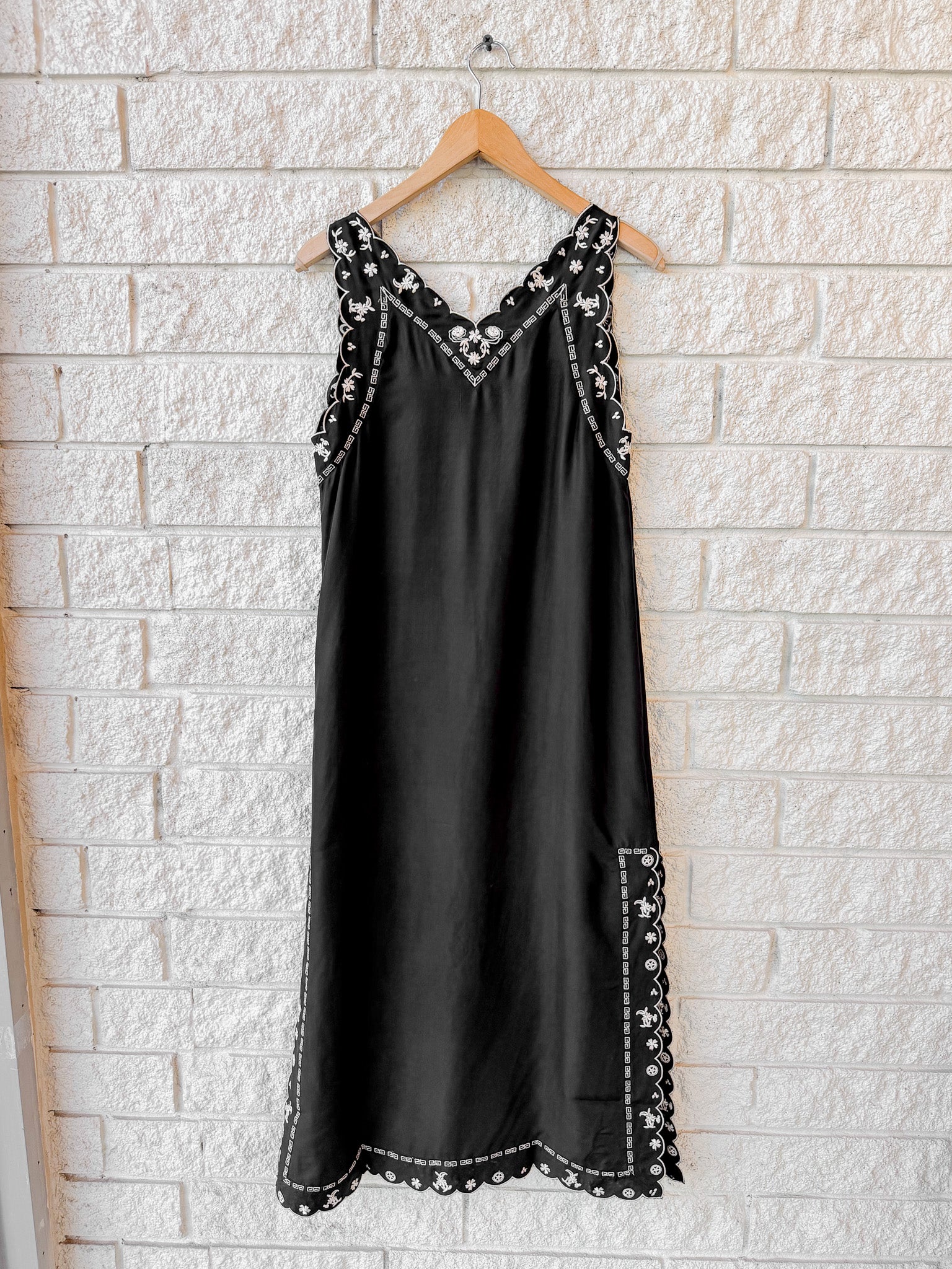 The Embroidered Floral Slip Dress
