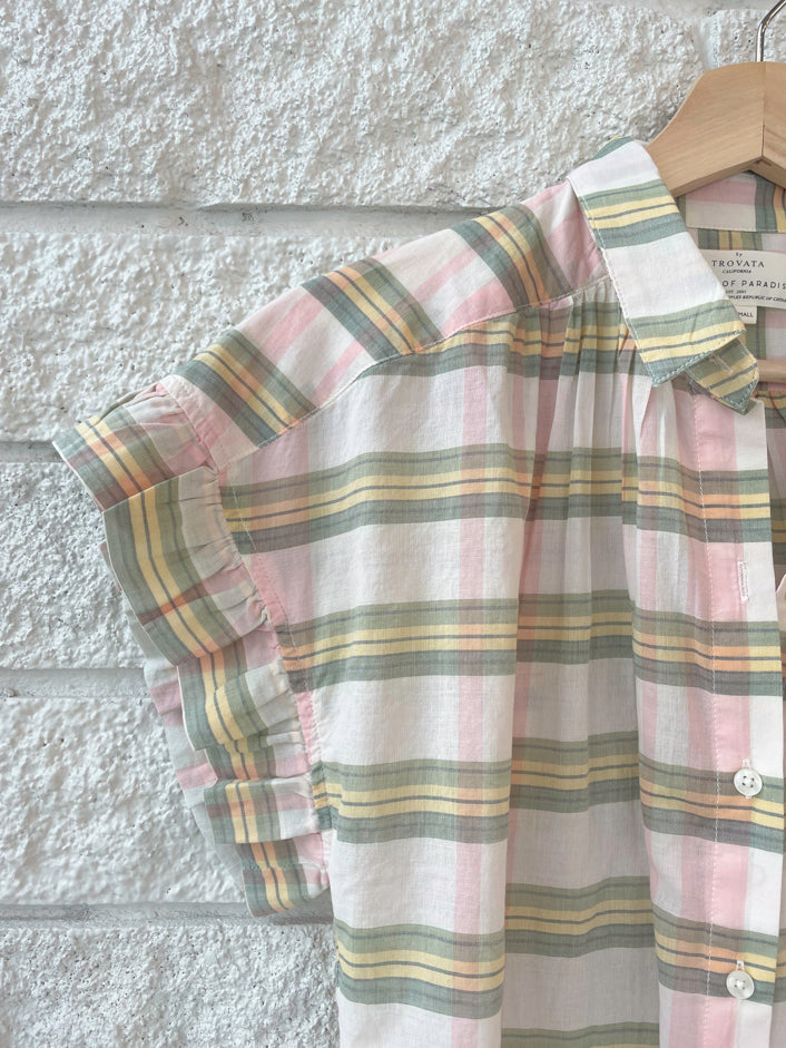 Marianne "B" Ruffle Sleeve Shirt