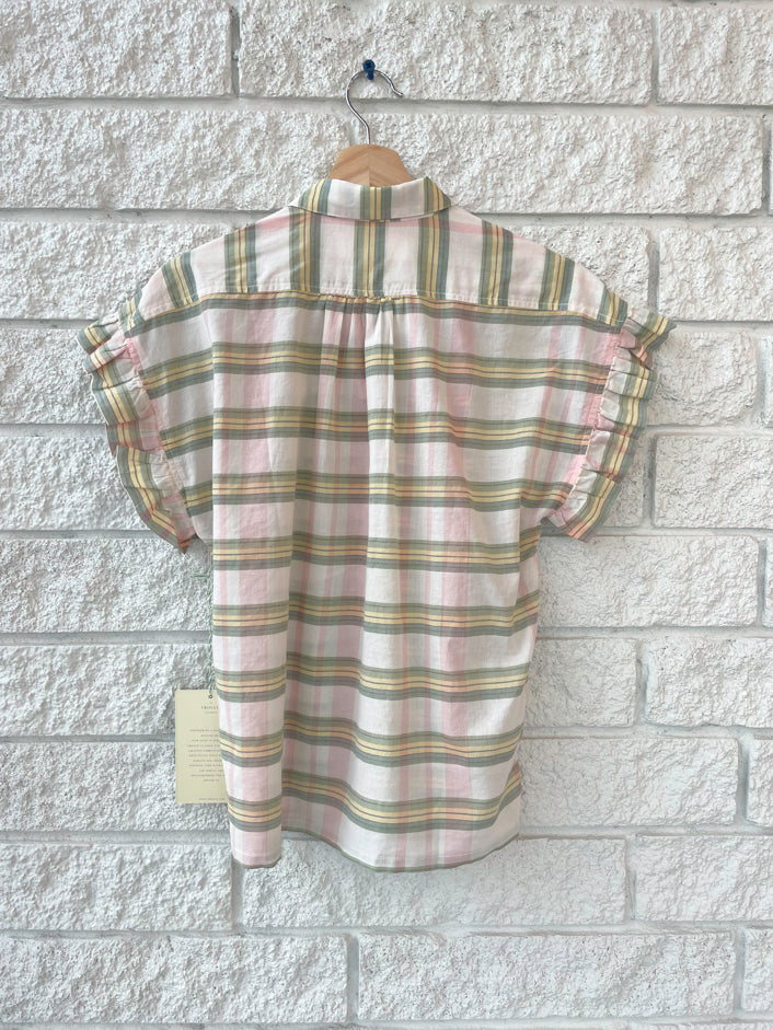 Marianne "B" Ruffle Sleeve Shirt