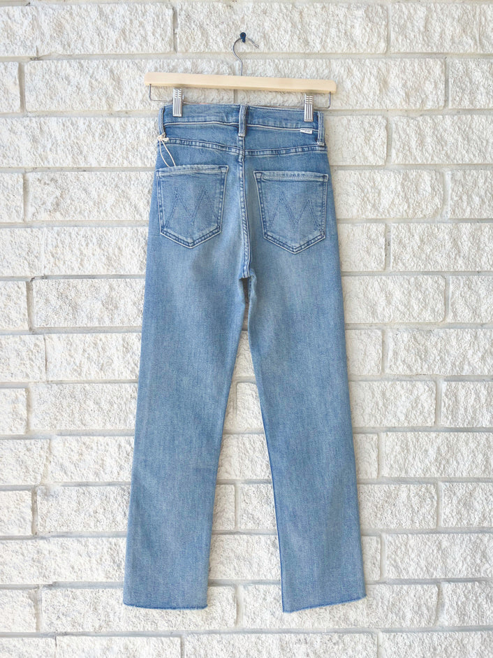 High Waisted Rider Ankle Fray